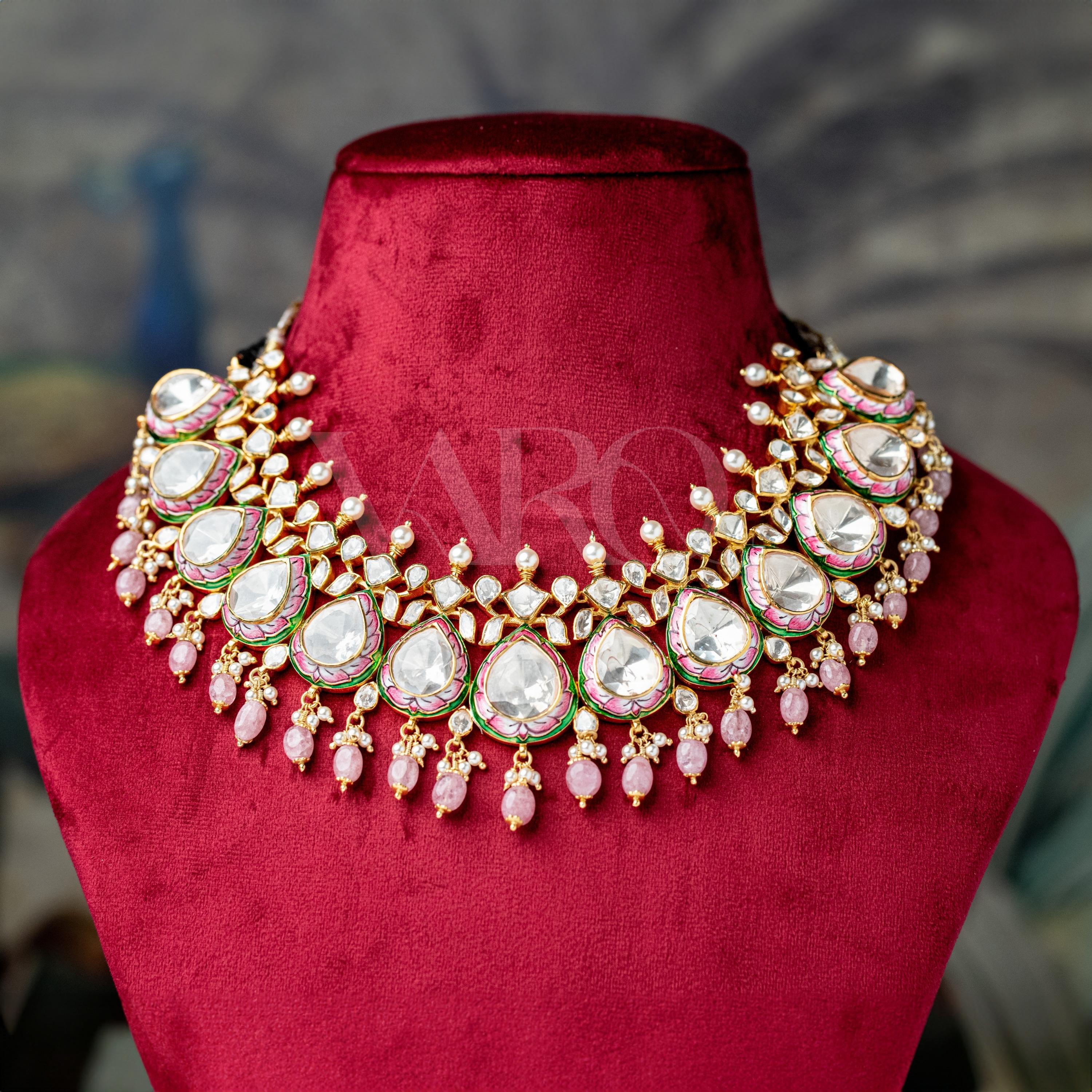 Gulaab Polki Necklace Set