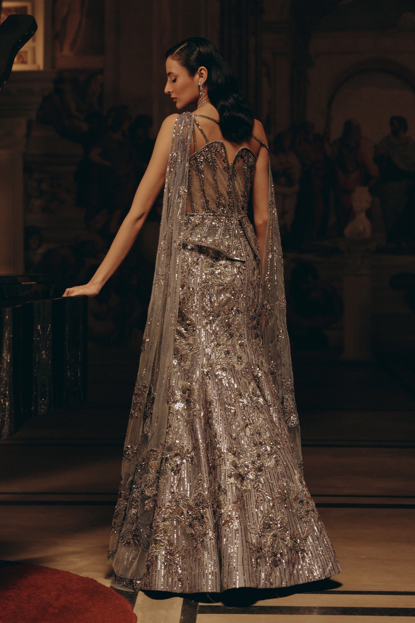 Starlit Symphony Top And Skirt