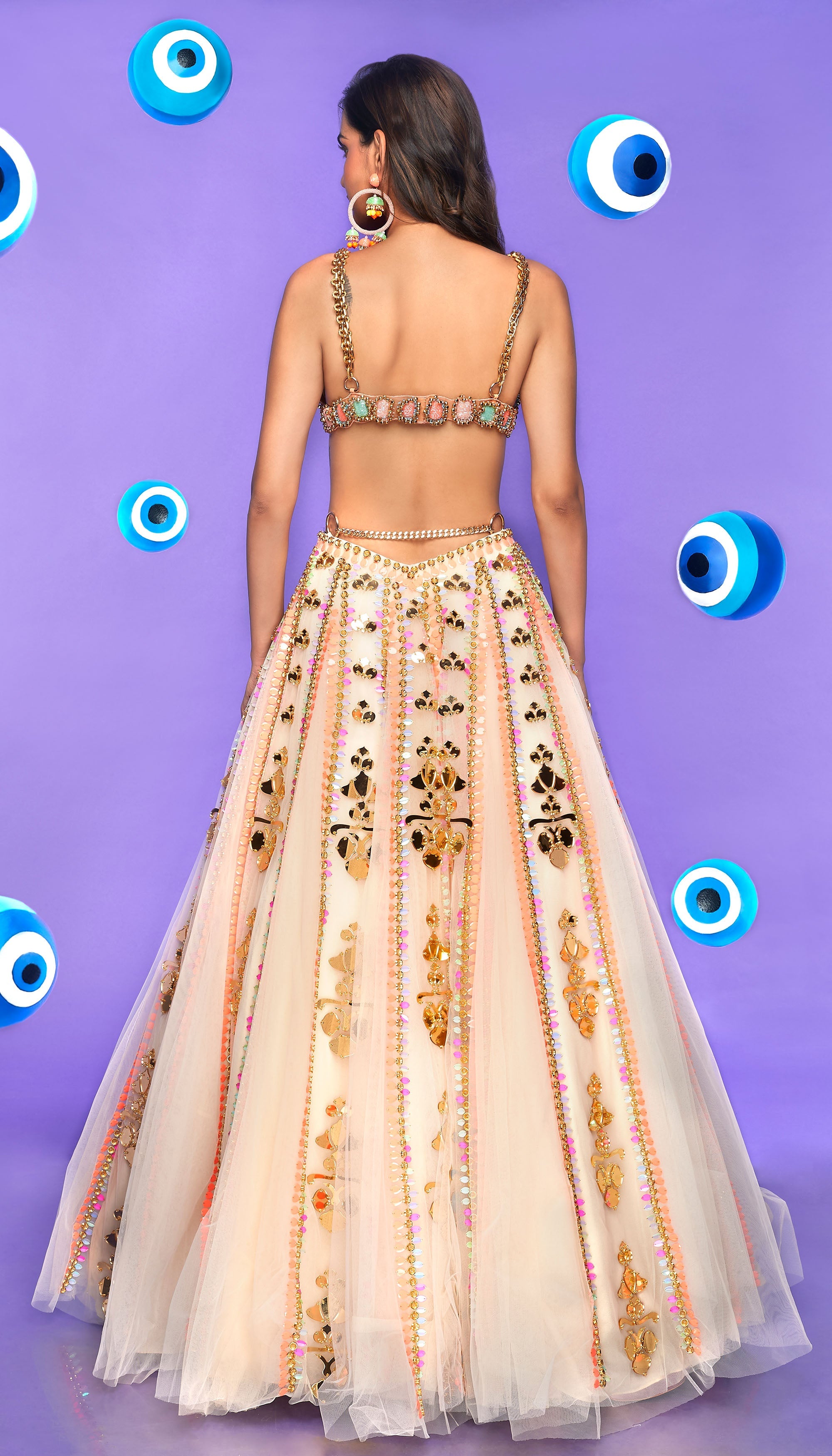 Radhika Madan In Ivory Embellished Full Lehenga Set