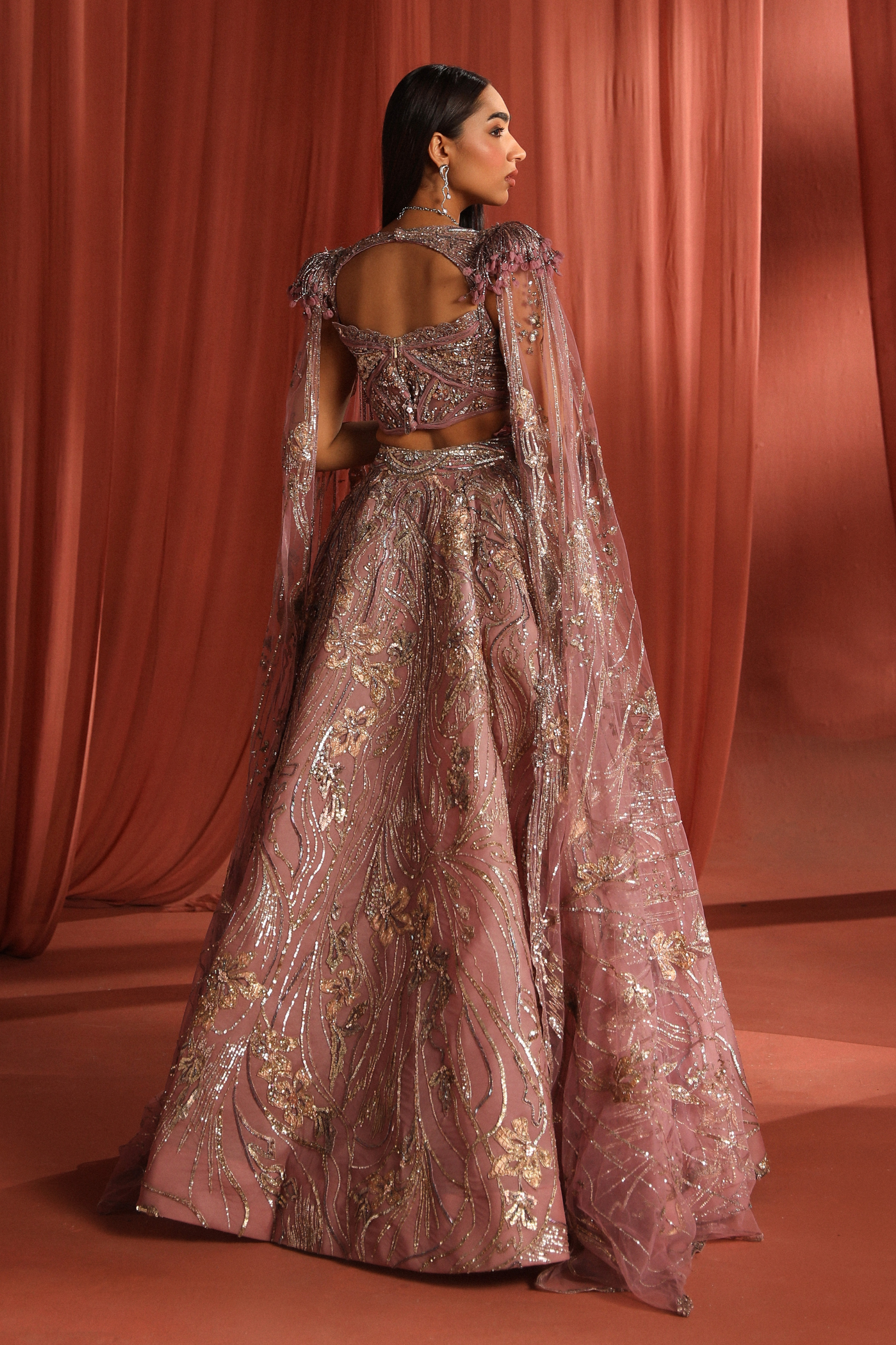 Rosy Petal Skirt And Top