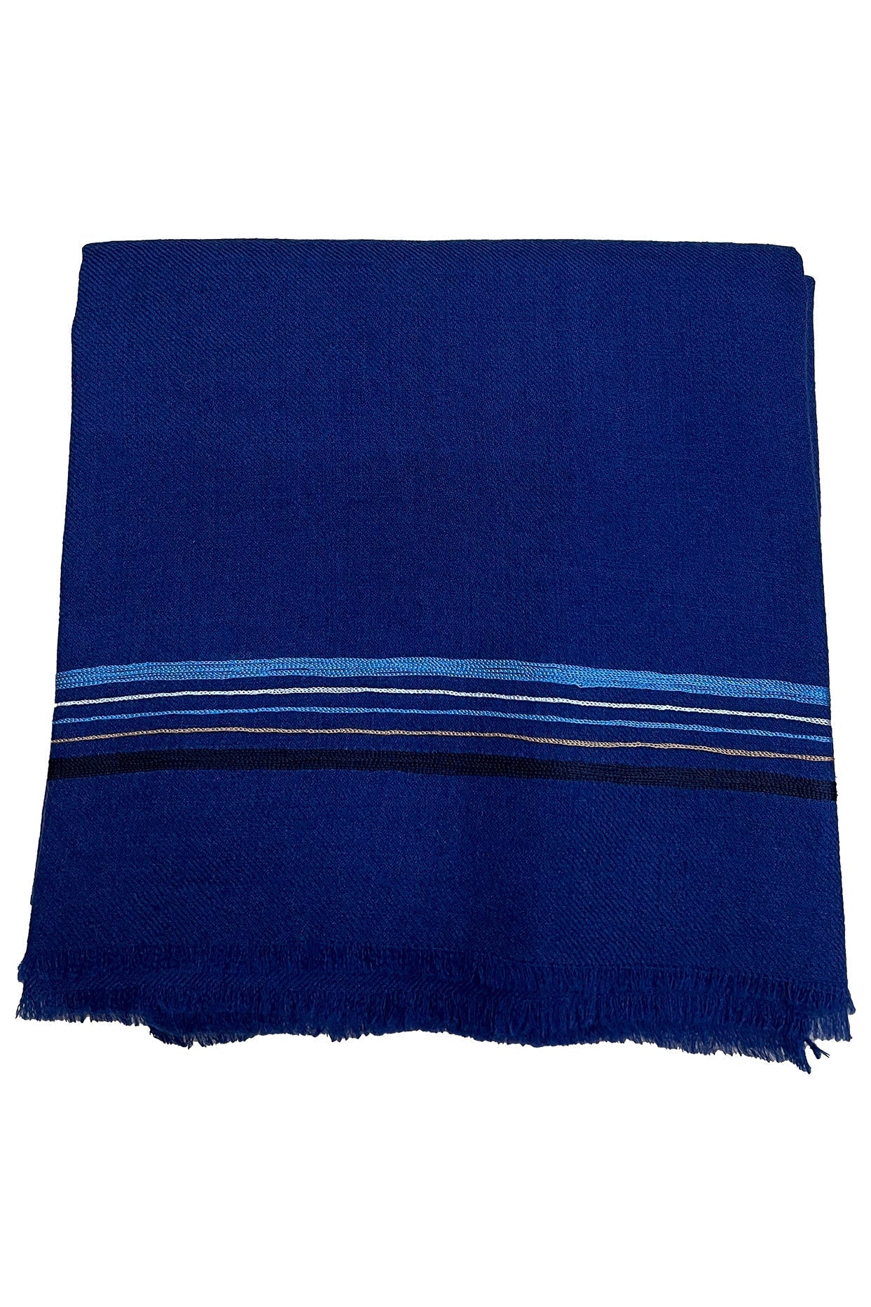 The Capitalist | Embroidered Fine Wool Silk Stole