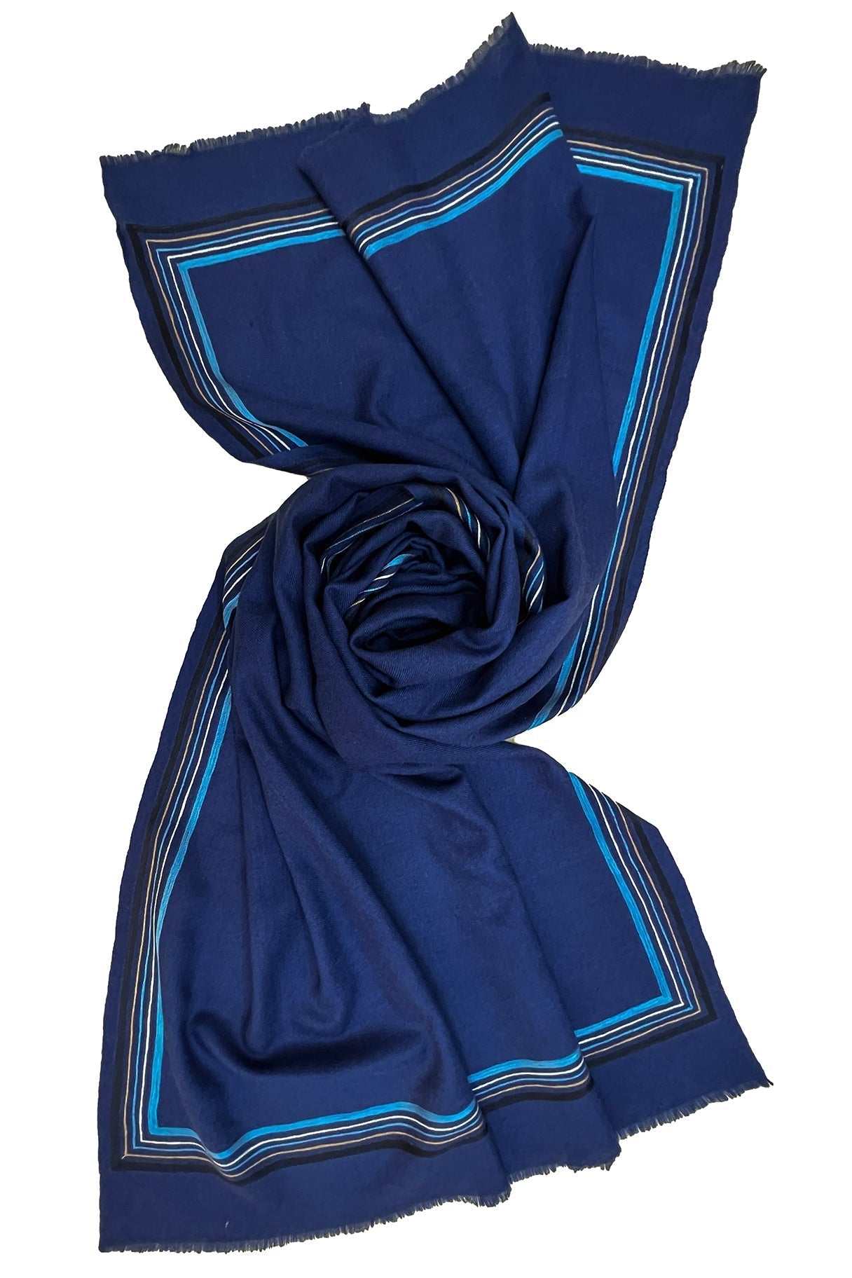 The Capitalist | Embroidered Fine Wool Silk Stole
