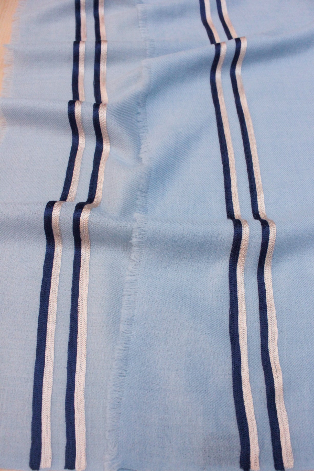 The Prudent | Embroidered Fine Wool Silk Stole