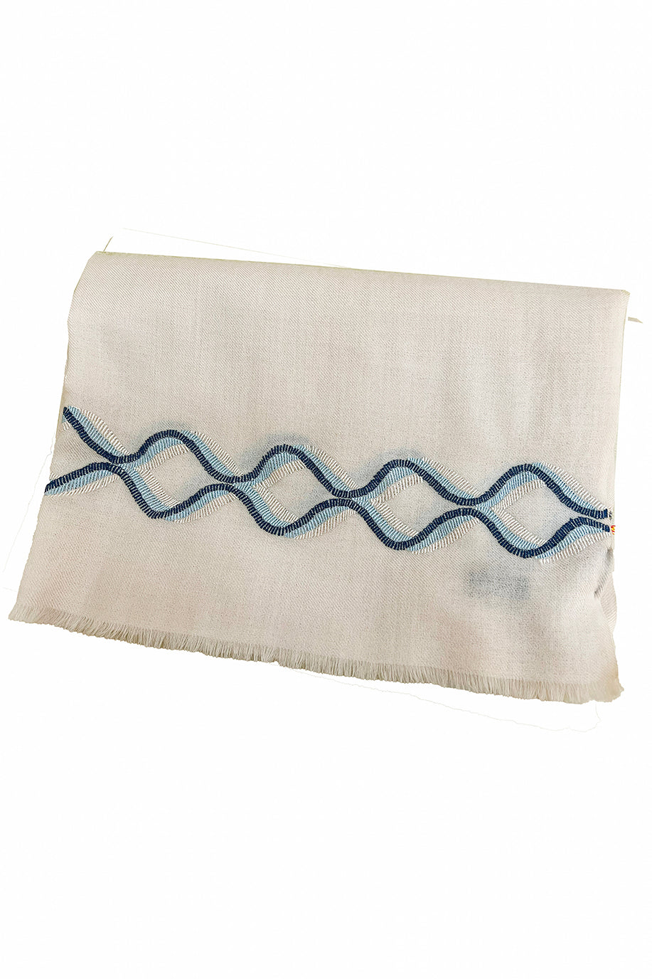 The Statesman | Embroidered Fine Wool Silk Stole