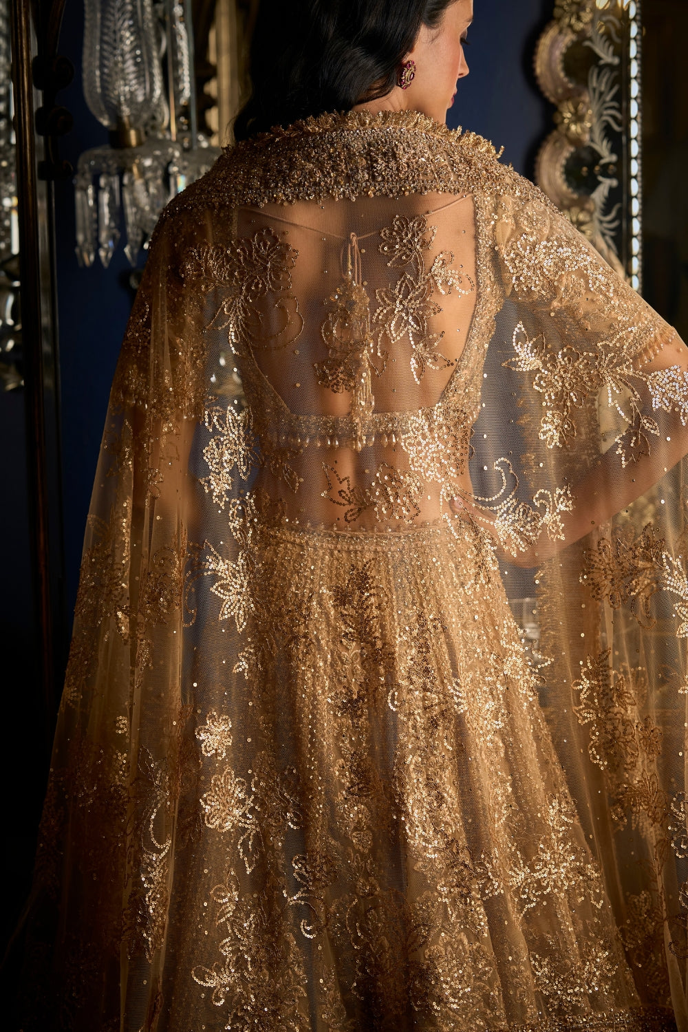 Copper Lehenga Set