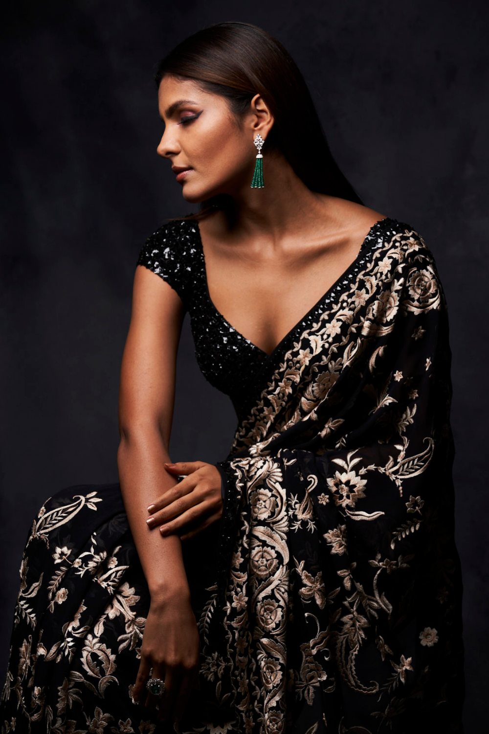 Black Ivory Saree