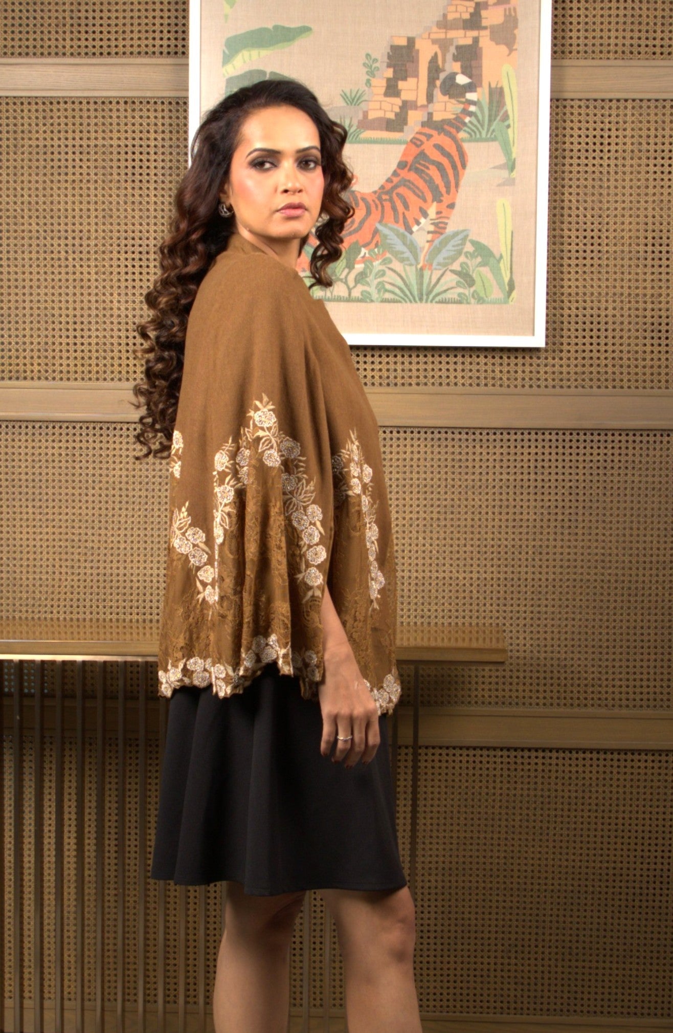 French Baroque Lace Cape