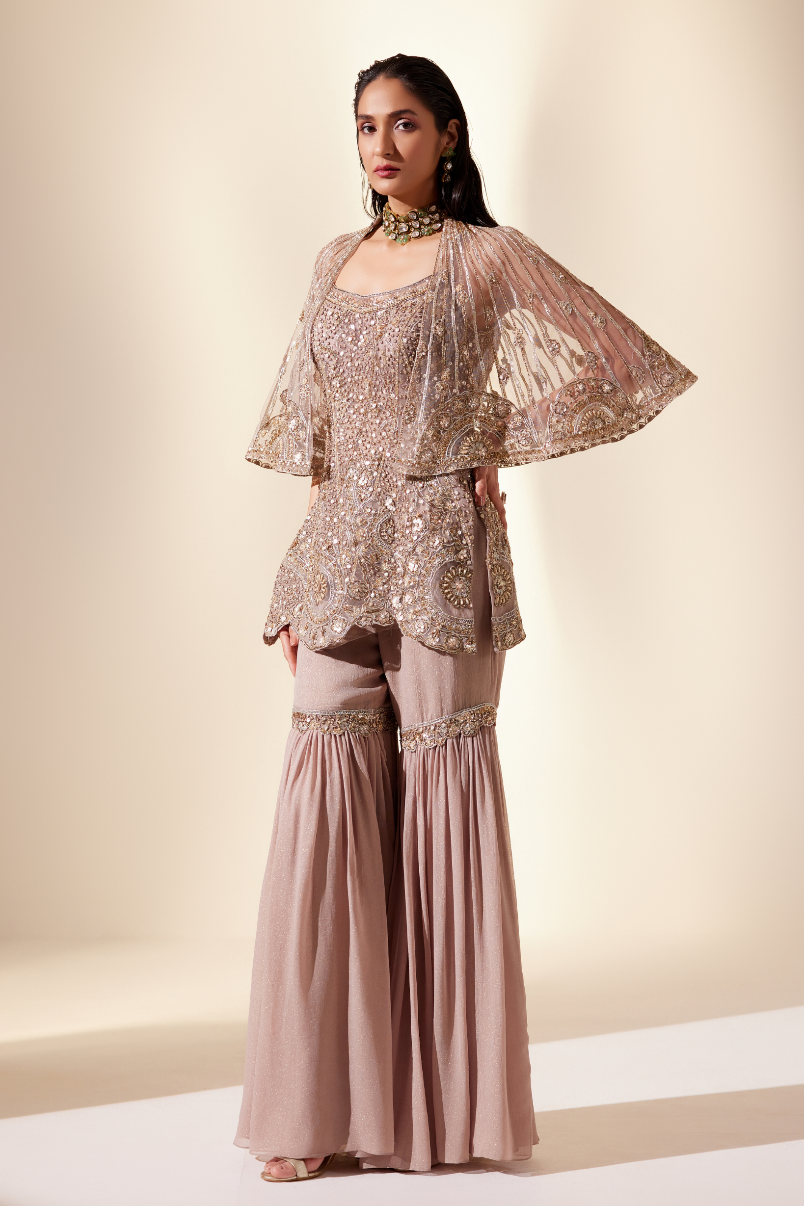 Astral Golden Sharara Set (Broken Circle Sharara)