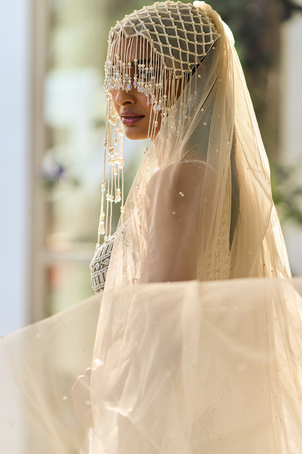 Rashimika Mandana In Grey Pearl Lehenga Set