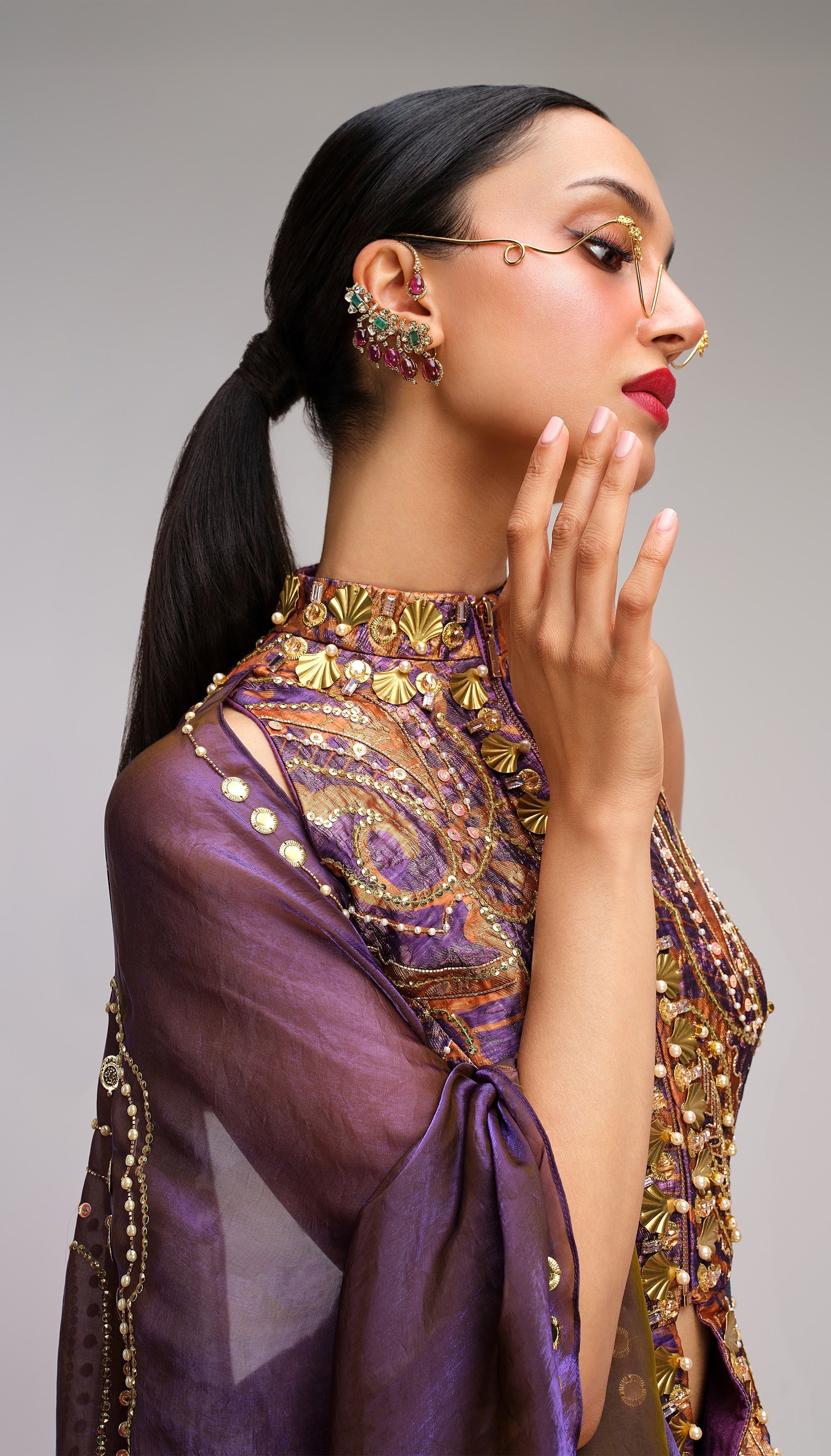 Vintage Power Moves - Saree Set