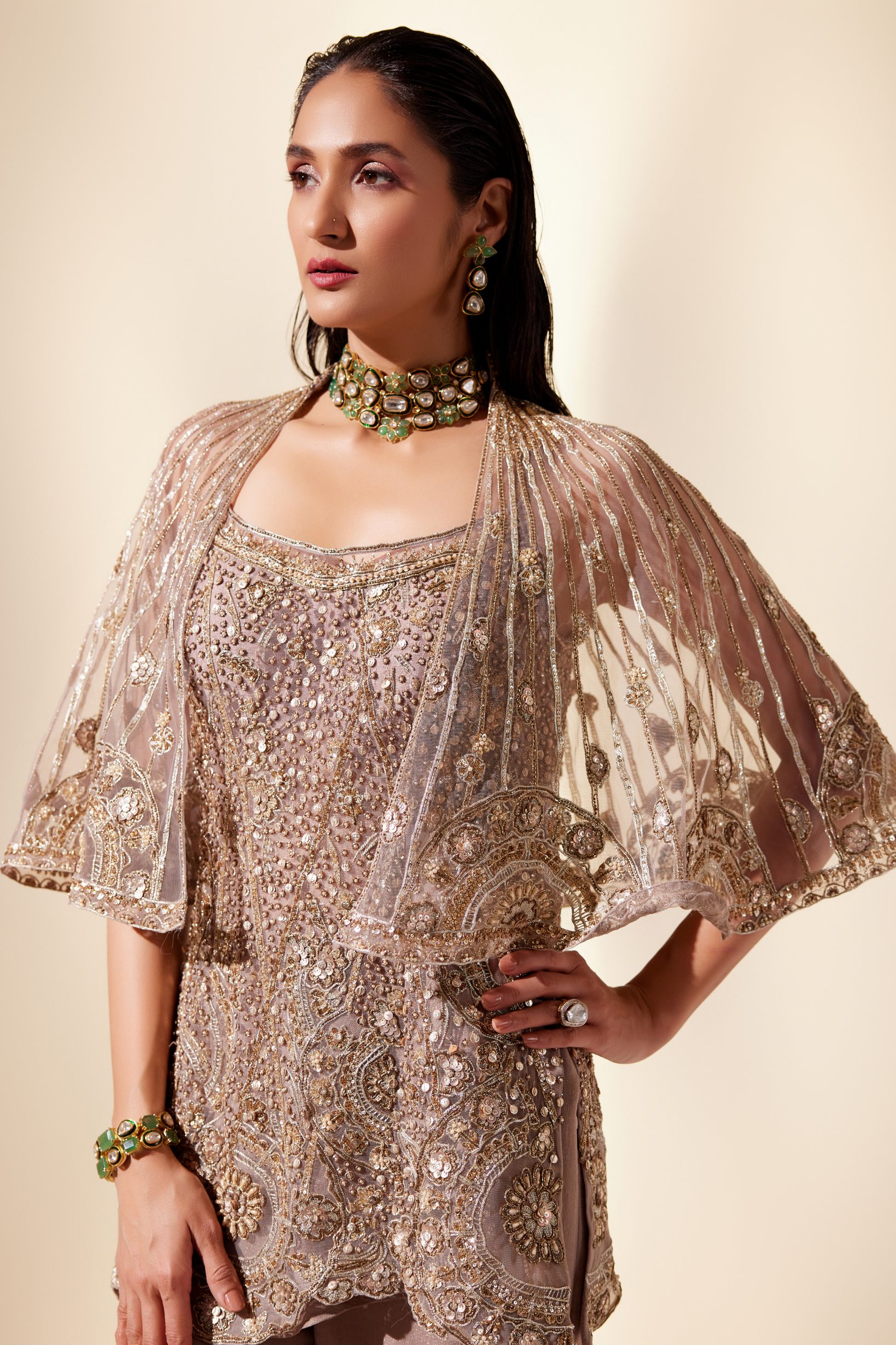 Astral Golden Sharara Set (Broken Circle Sharara)