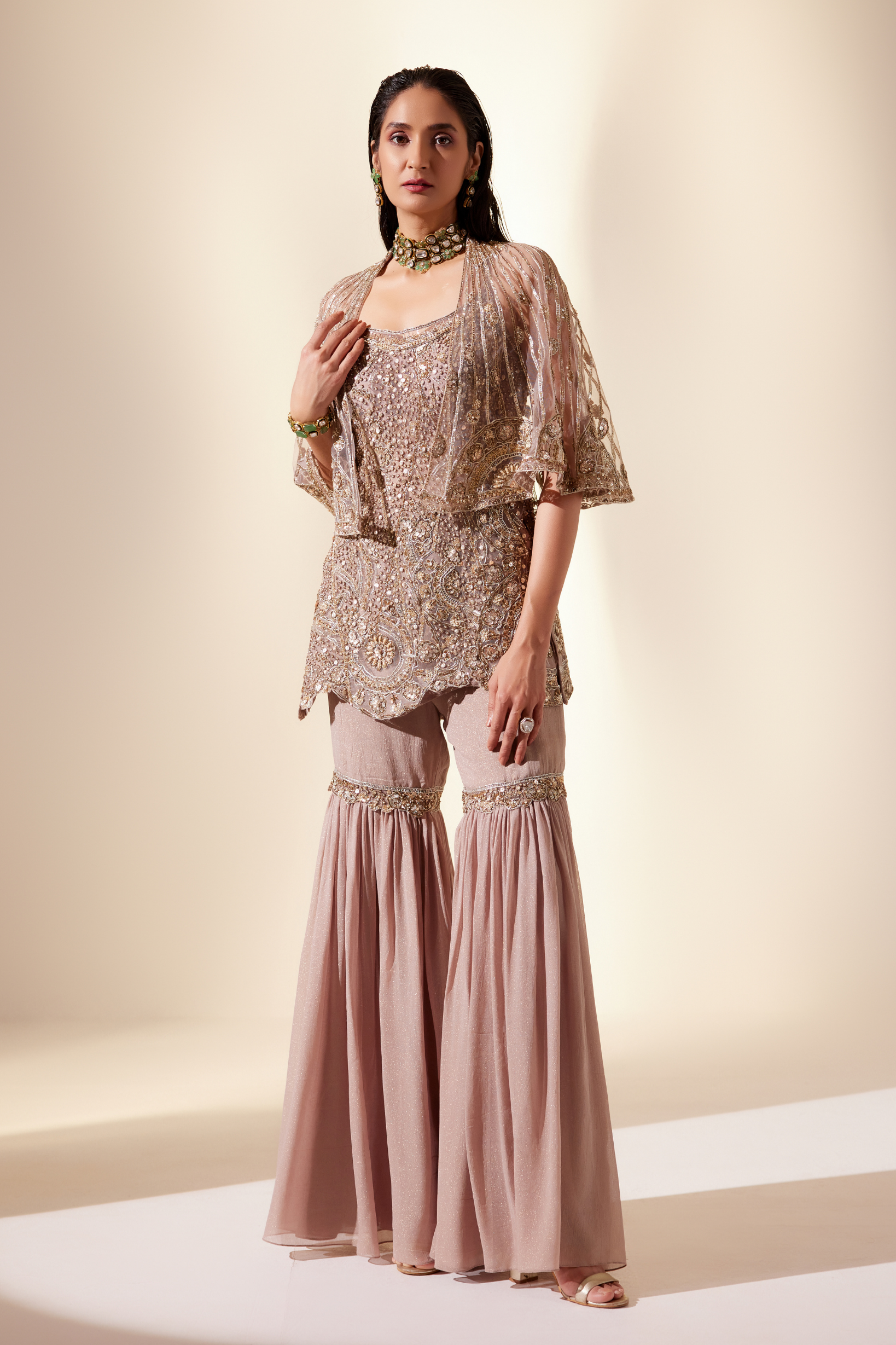 Astral Golden Sharara Set (Broken Circle Sharara)