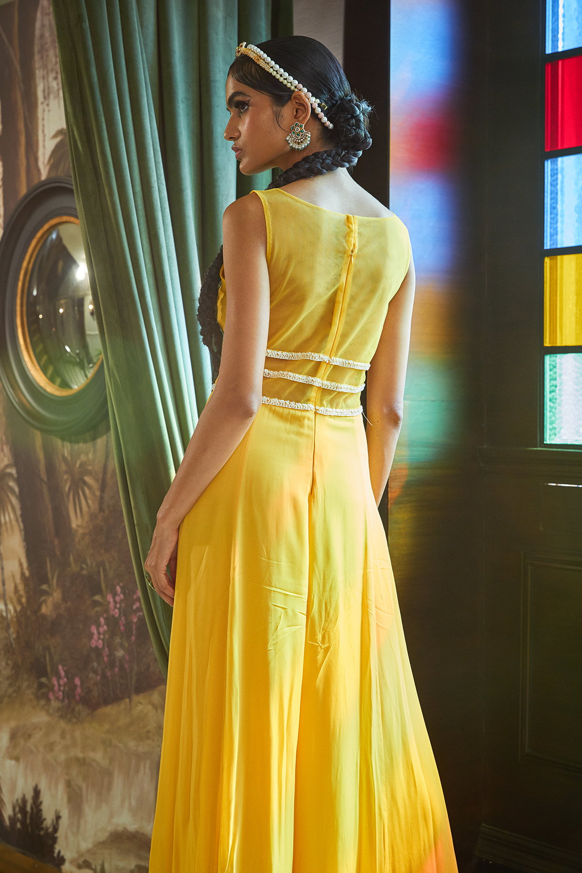 Mango Jumpsuit With Floral Embroidery