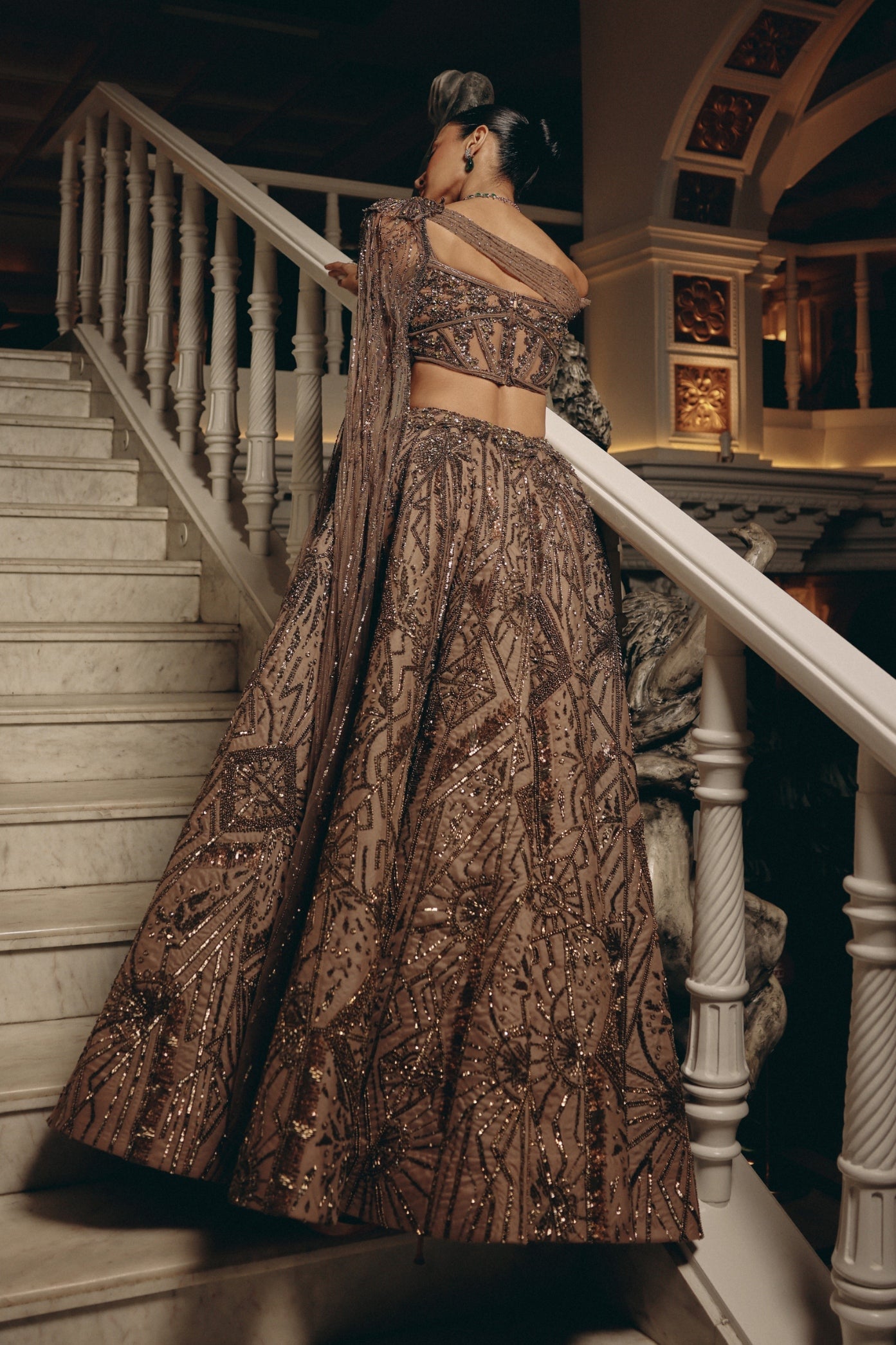 Celestial Geometry Top And Skirt