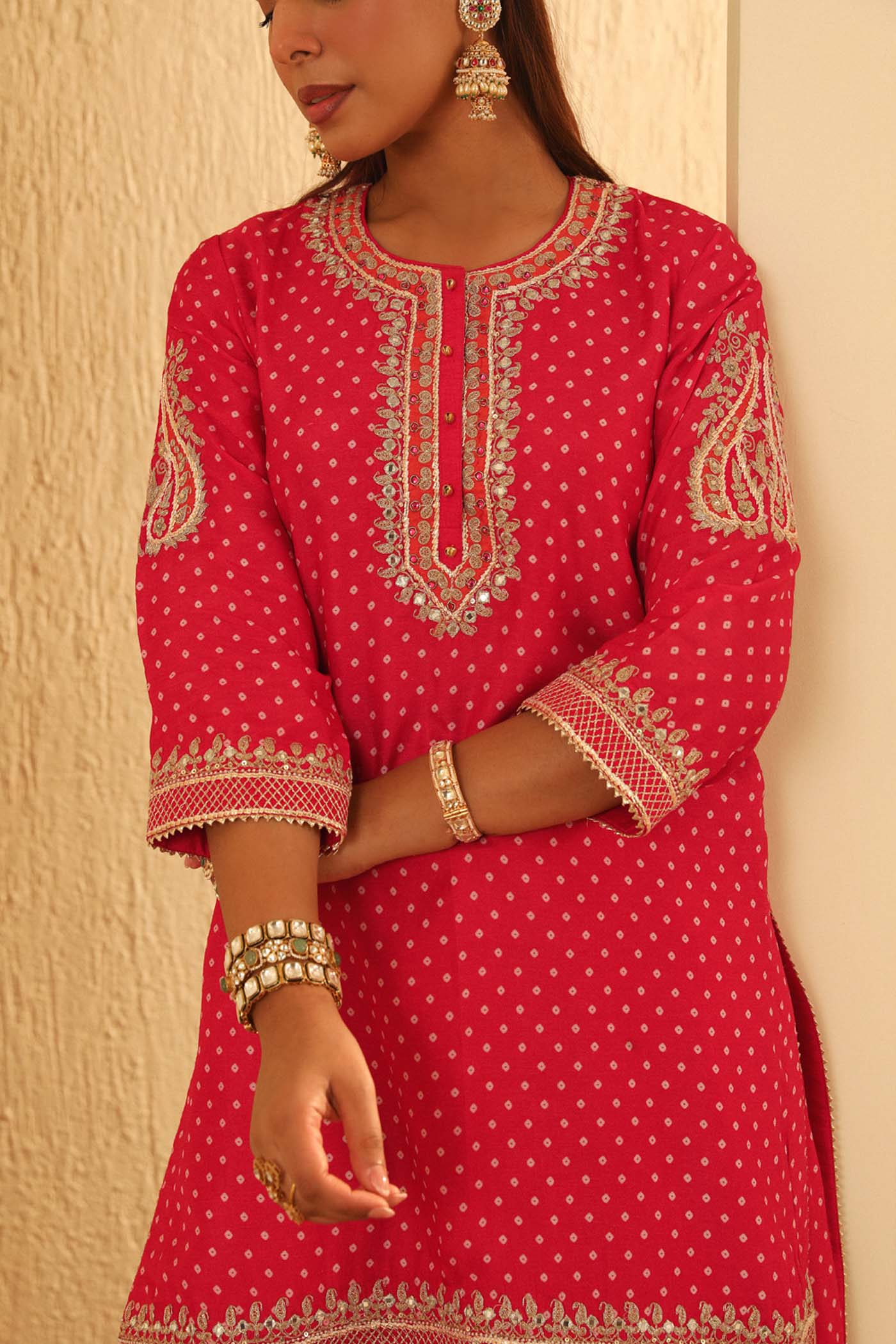 Hoorain - Kurta With Sharara And Dupatta