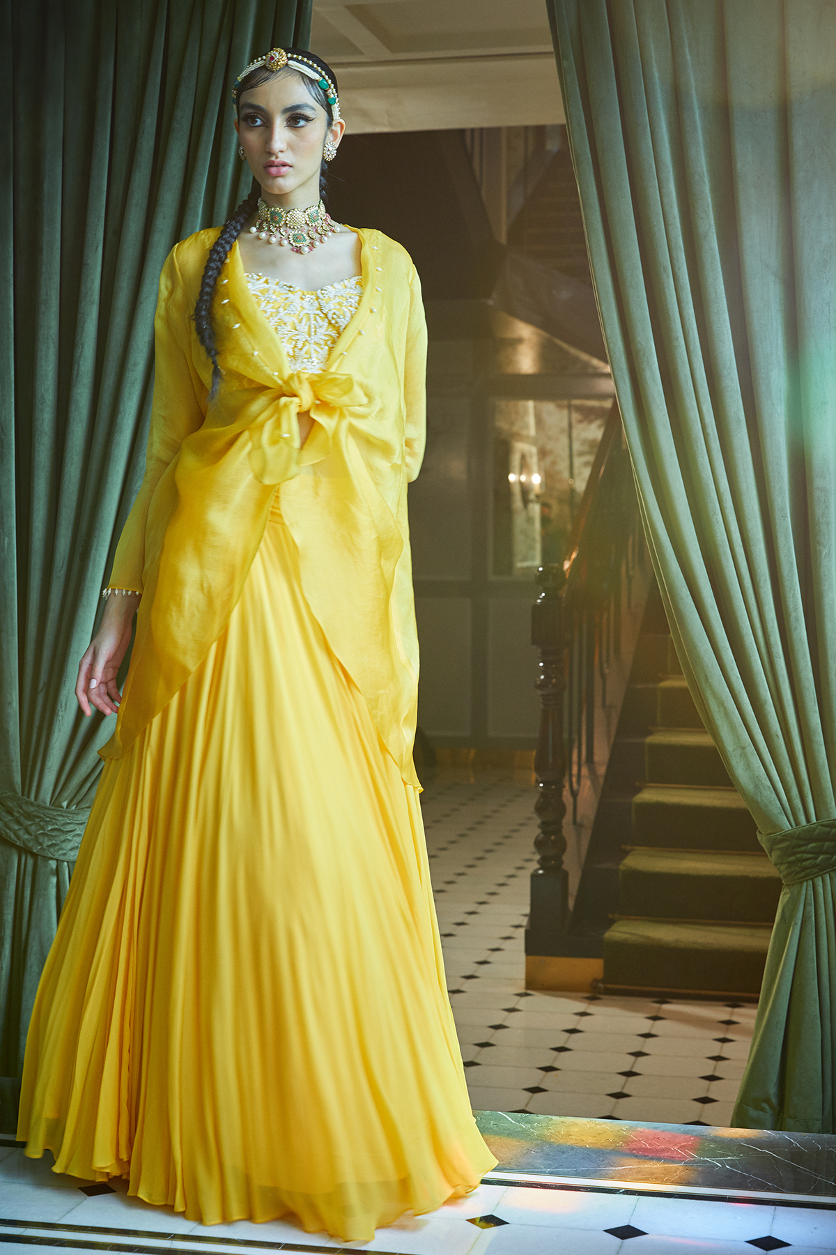 Mango Bustier Top And Skirt With Jacket Set
