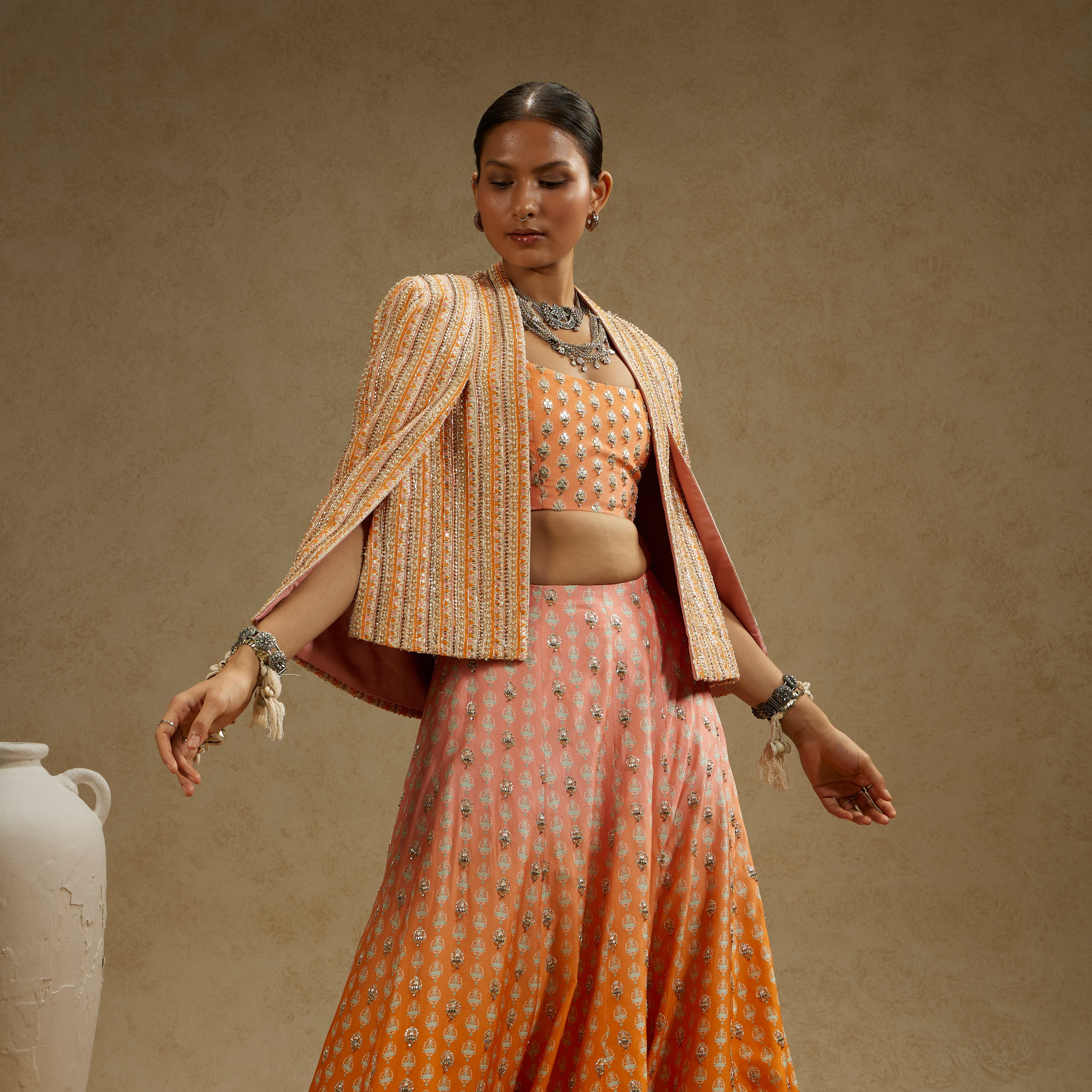 Border Embellished Noor Jacket