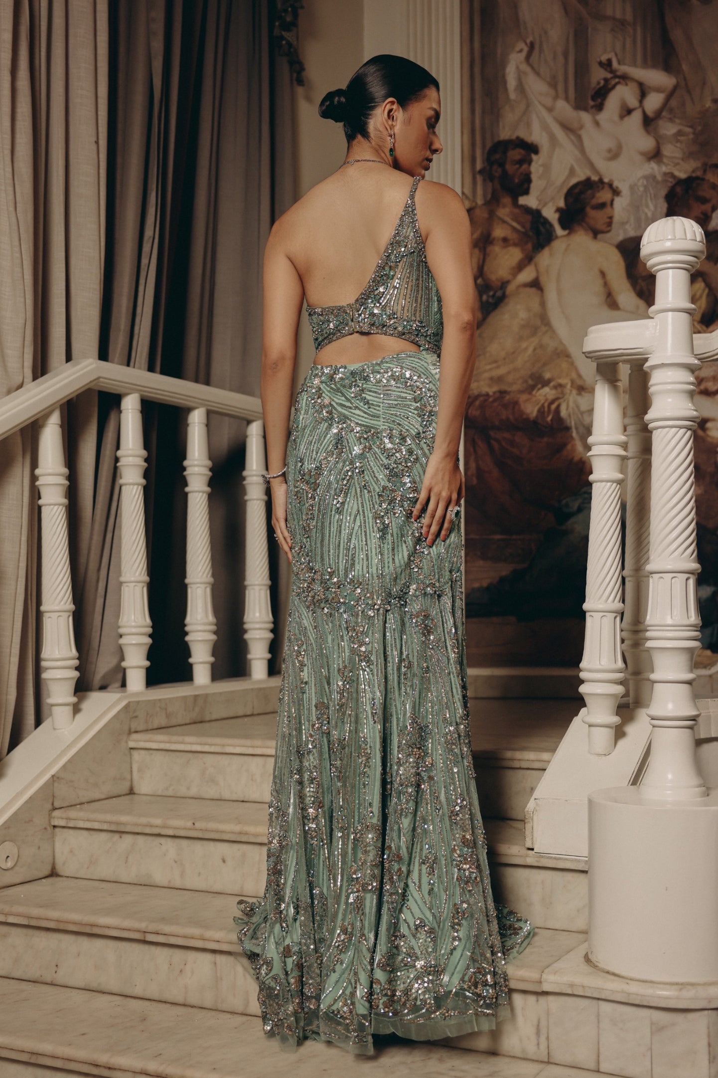 Serpentine Elegance Gown