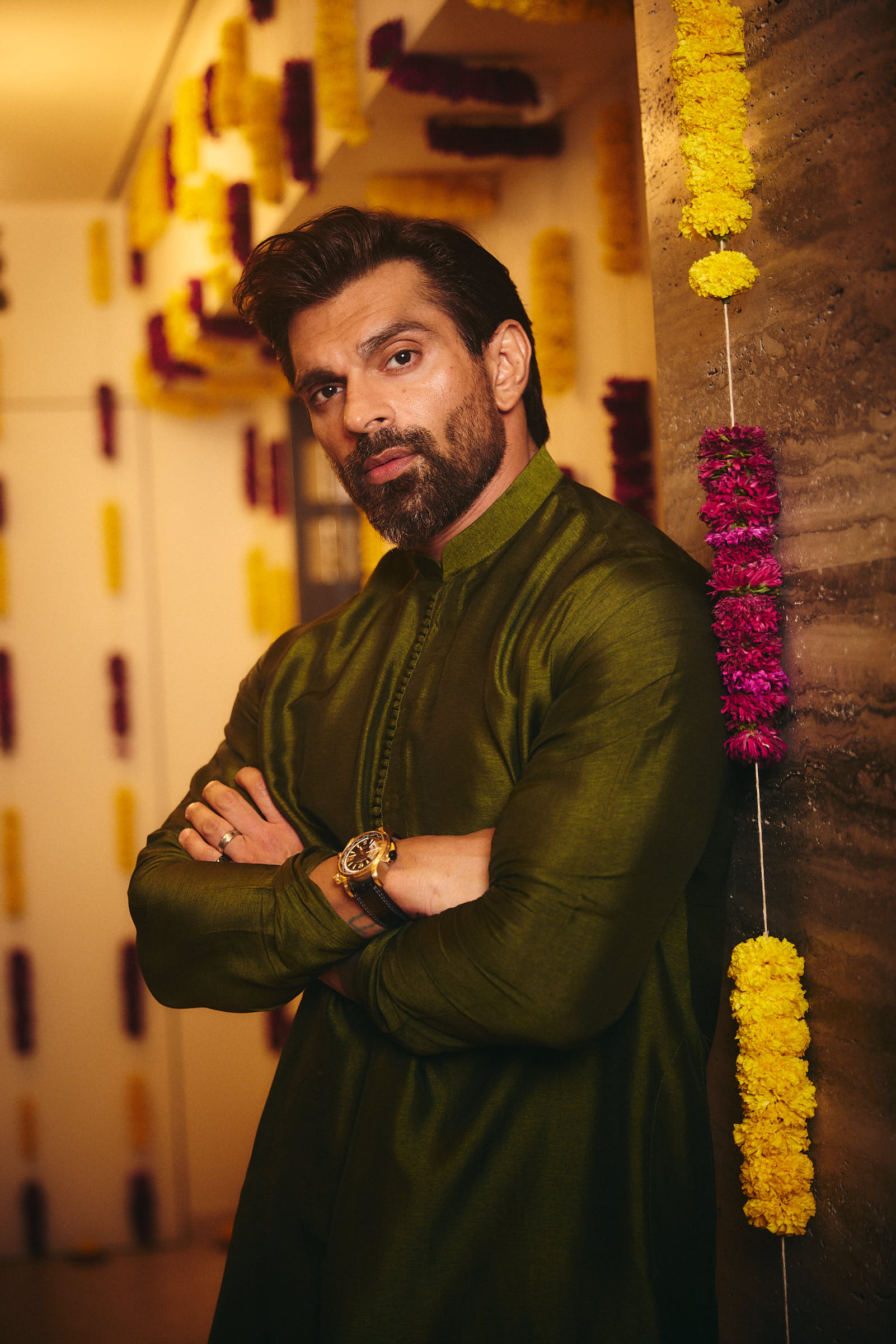 Karan Singh Grover In Farid Kurta Set