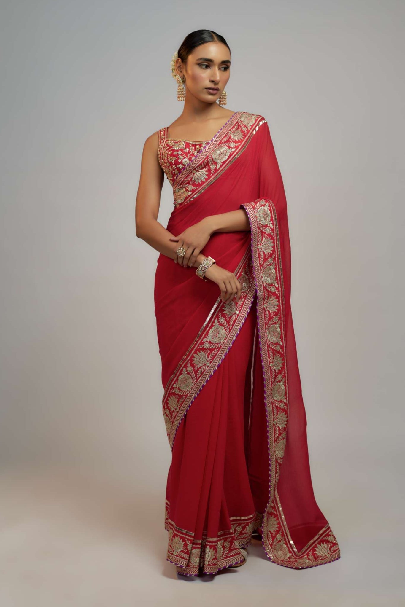 Krithi Shetty In Golconda Vidhi Saree Set