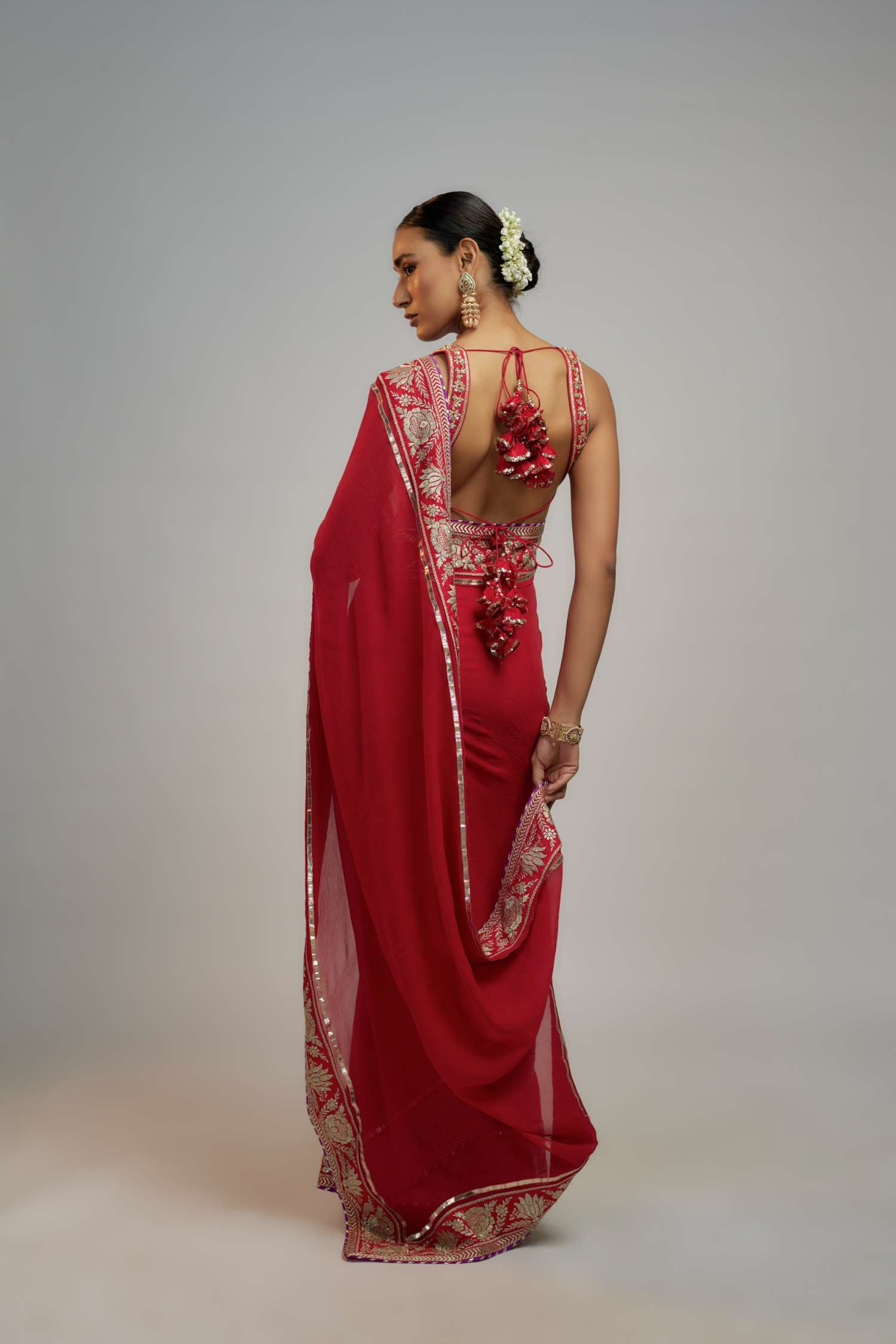 Krithi Shetty In Golconda Vidhi Saree Set