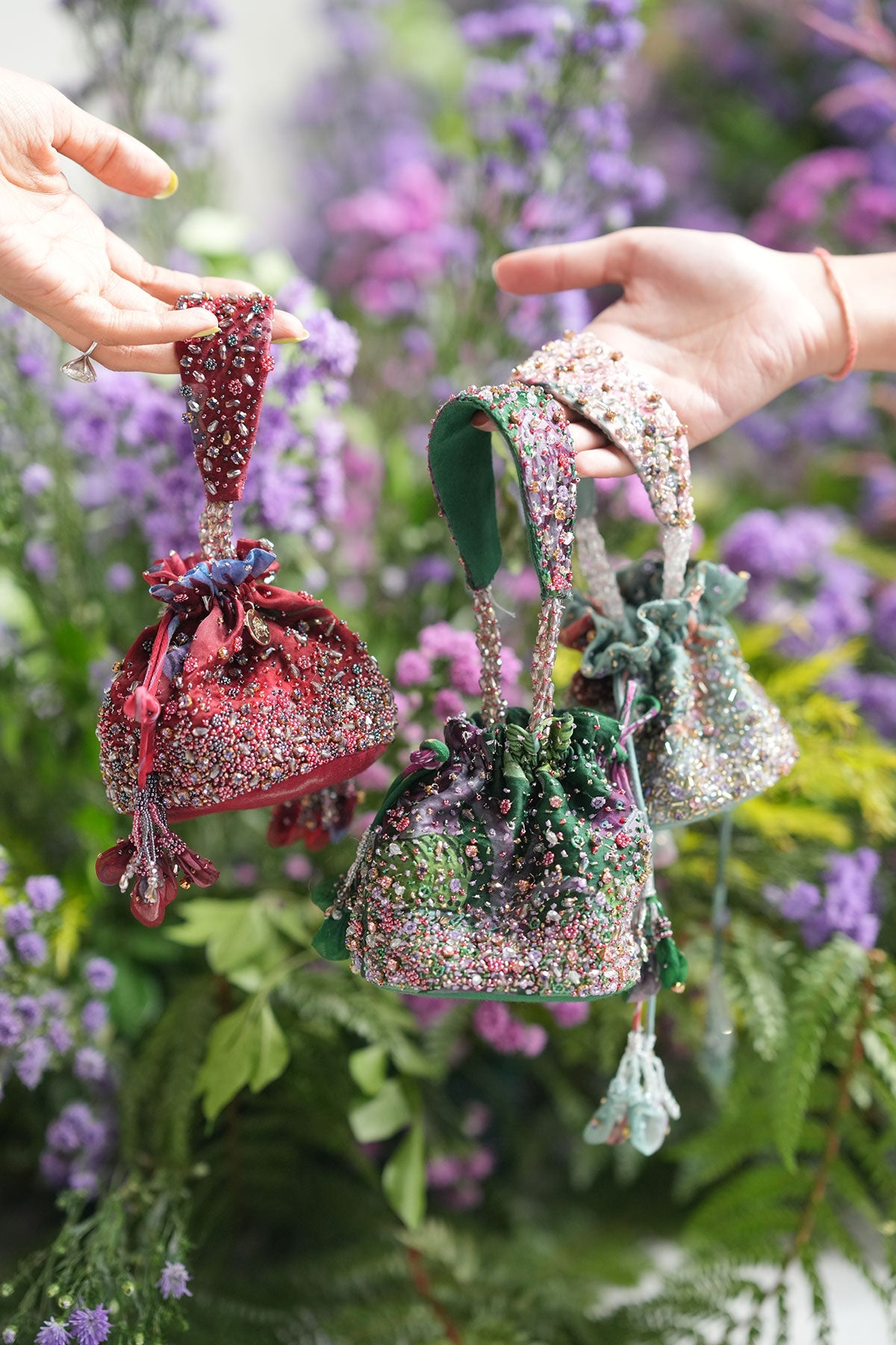 Royal Red Mini Potli