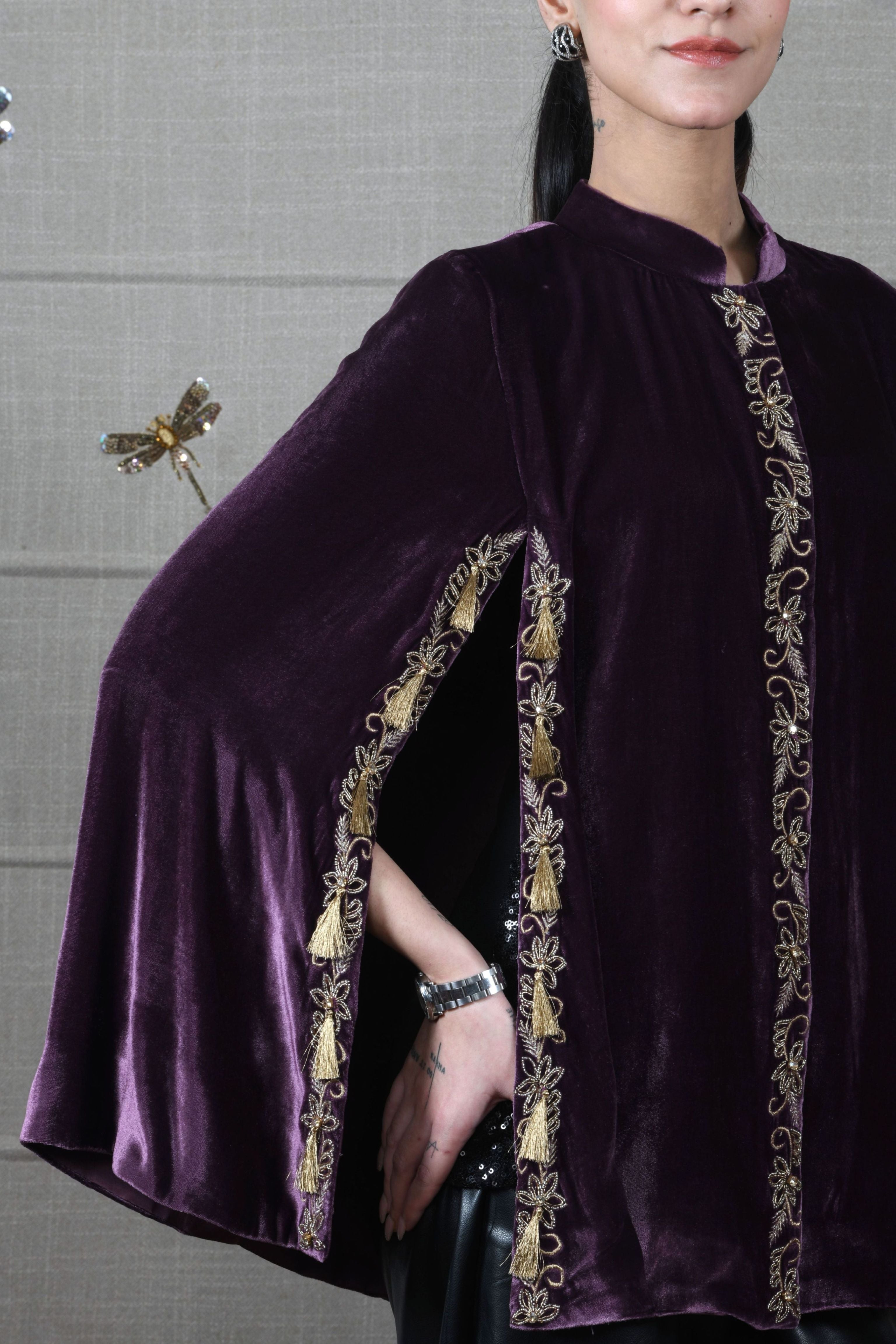 Mauli Royal Victorian Velvet Cape