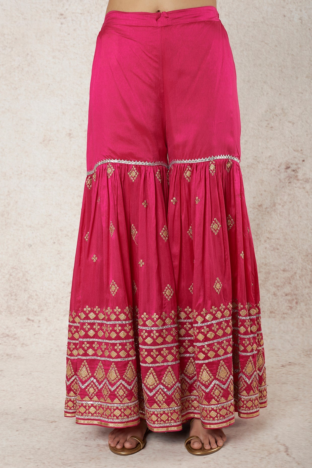 Shiddat Sharara Set Rani Pink