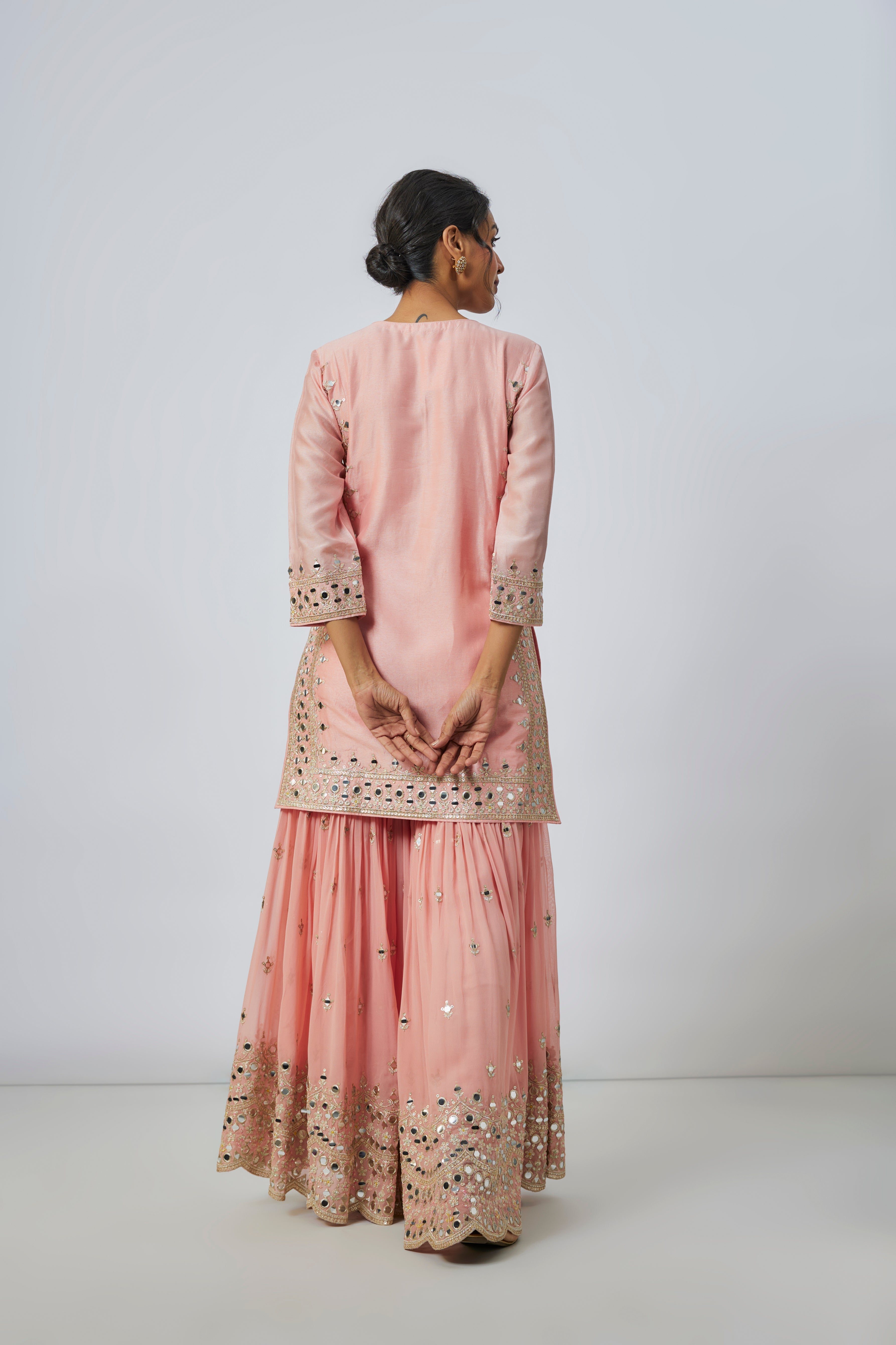 Pariza Sharara Set Pink