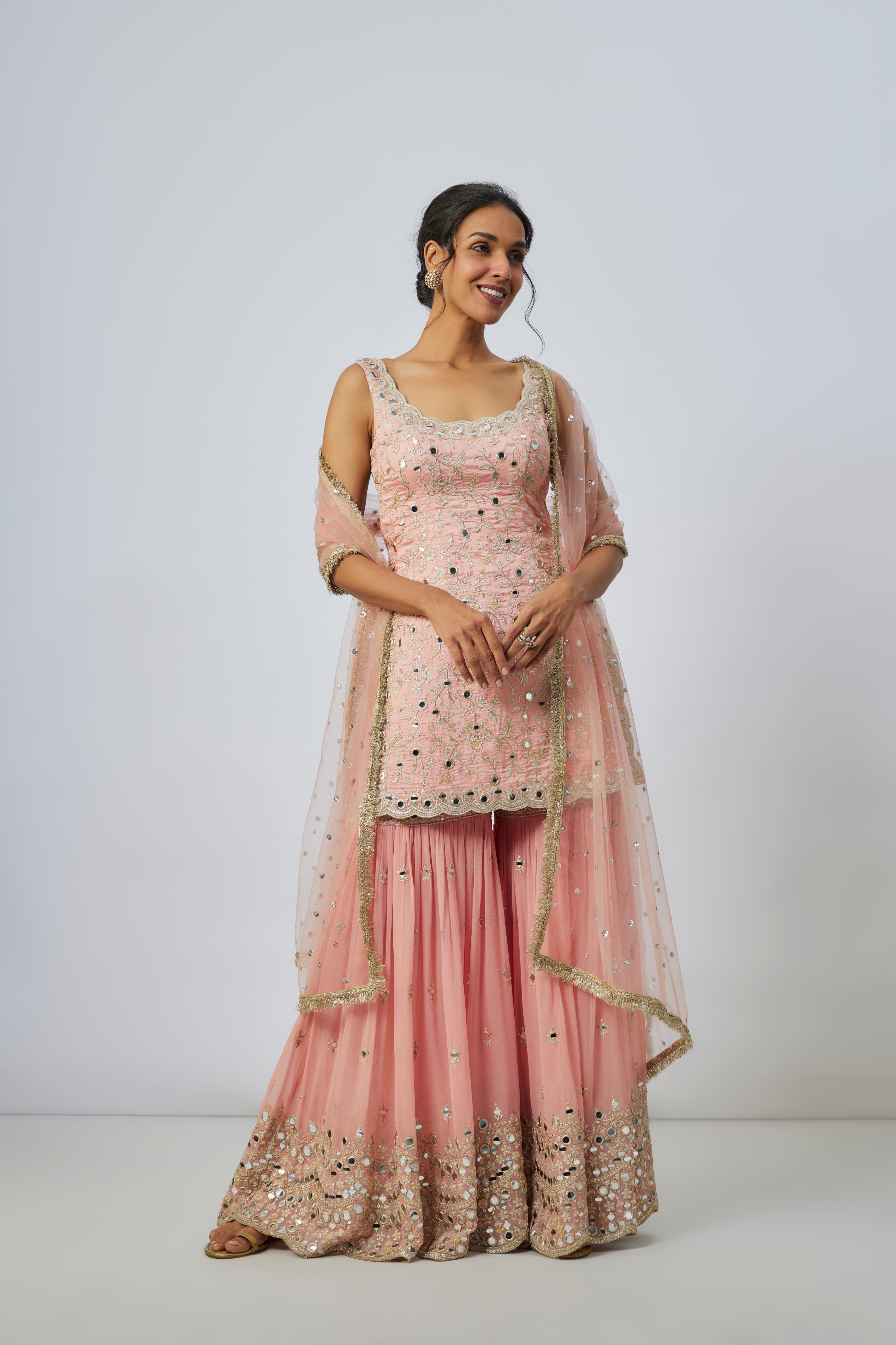 Sara Tendulkar In Soneera Sharara Set