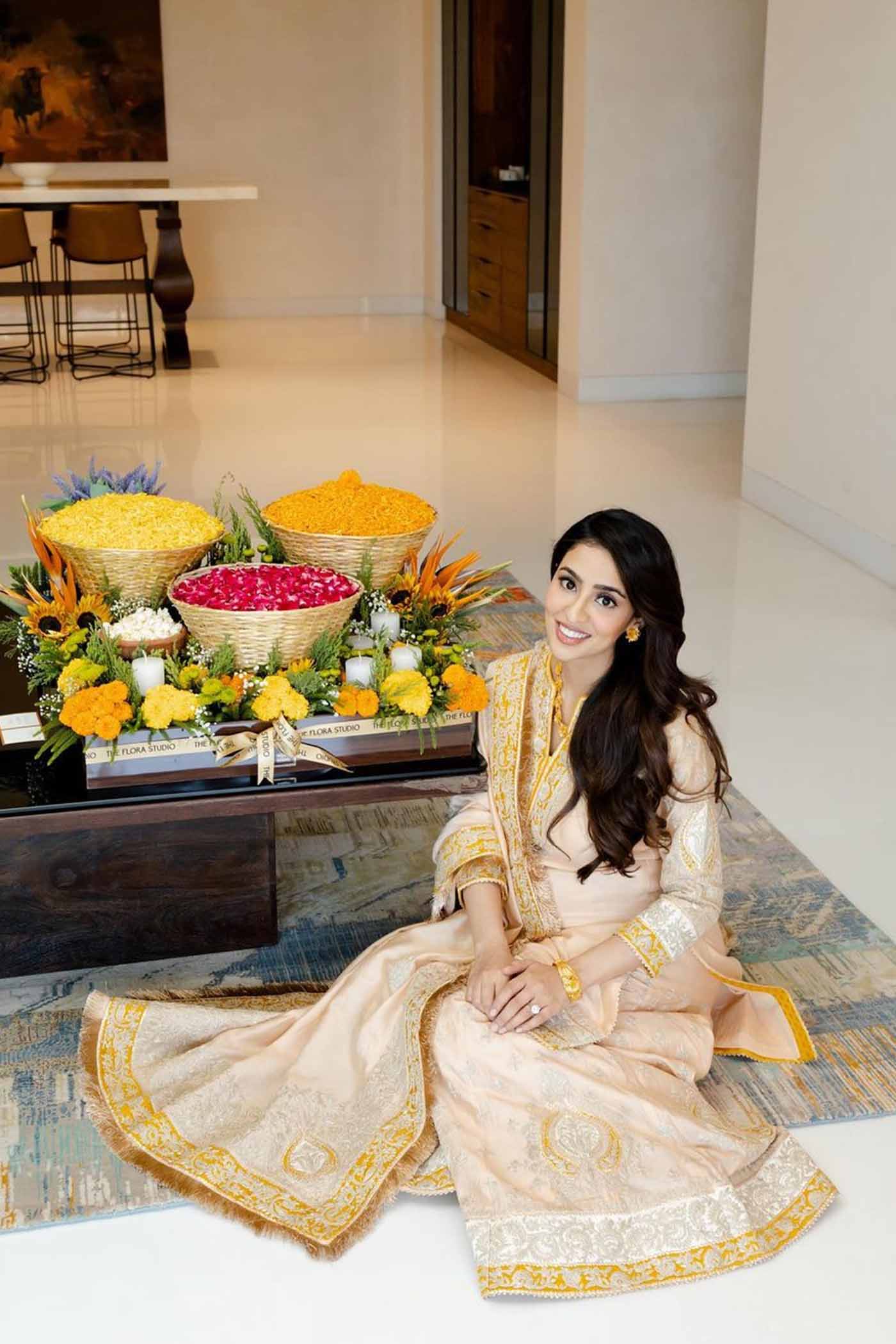Muskan Sethi In Raina - Rosepink Short Kurta With Sharara And Odhni