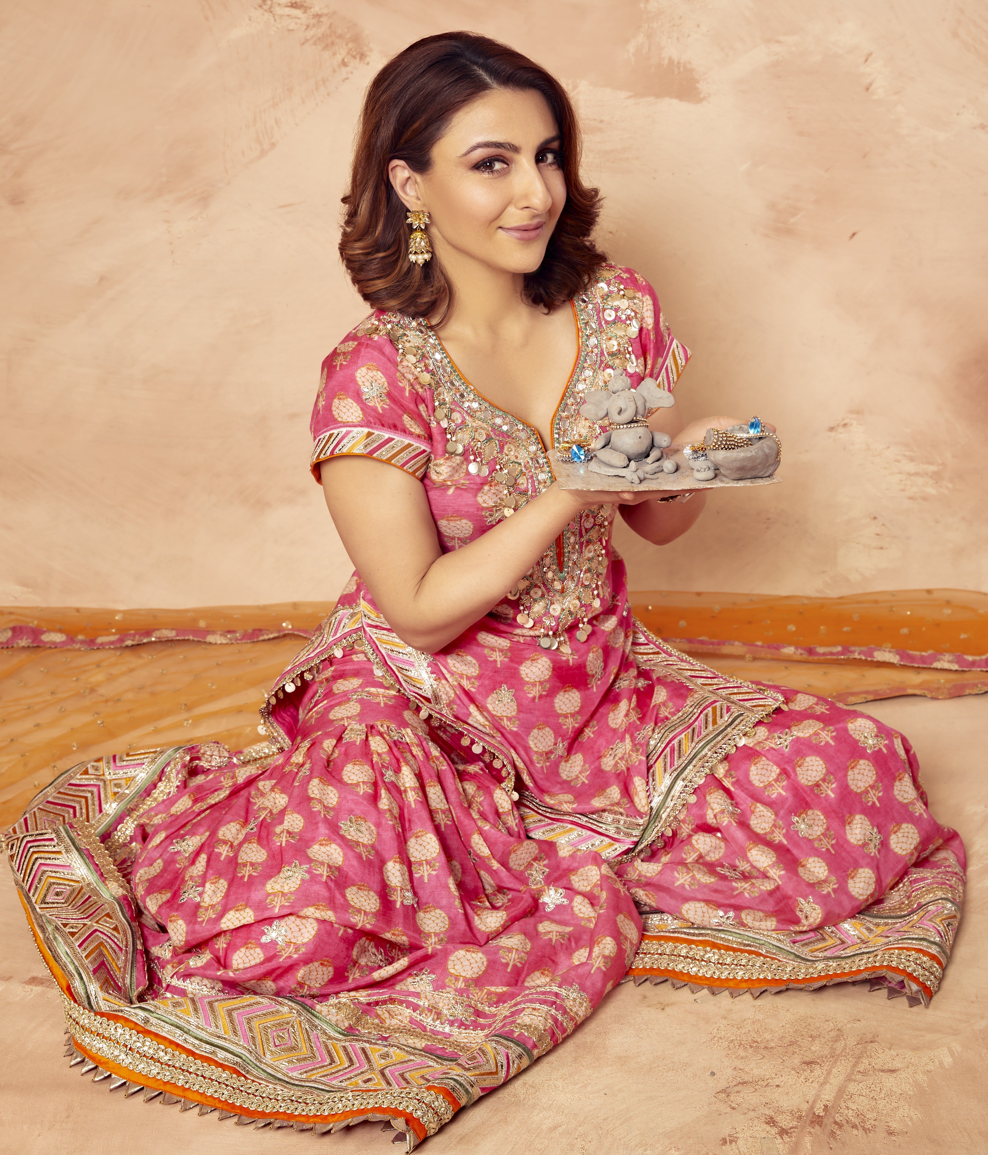 Soha Ali Khan In Sherry Sharara Set