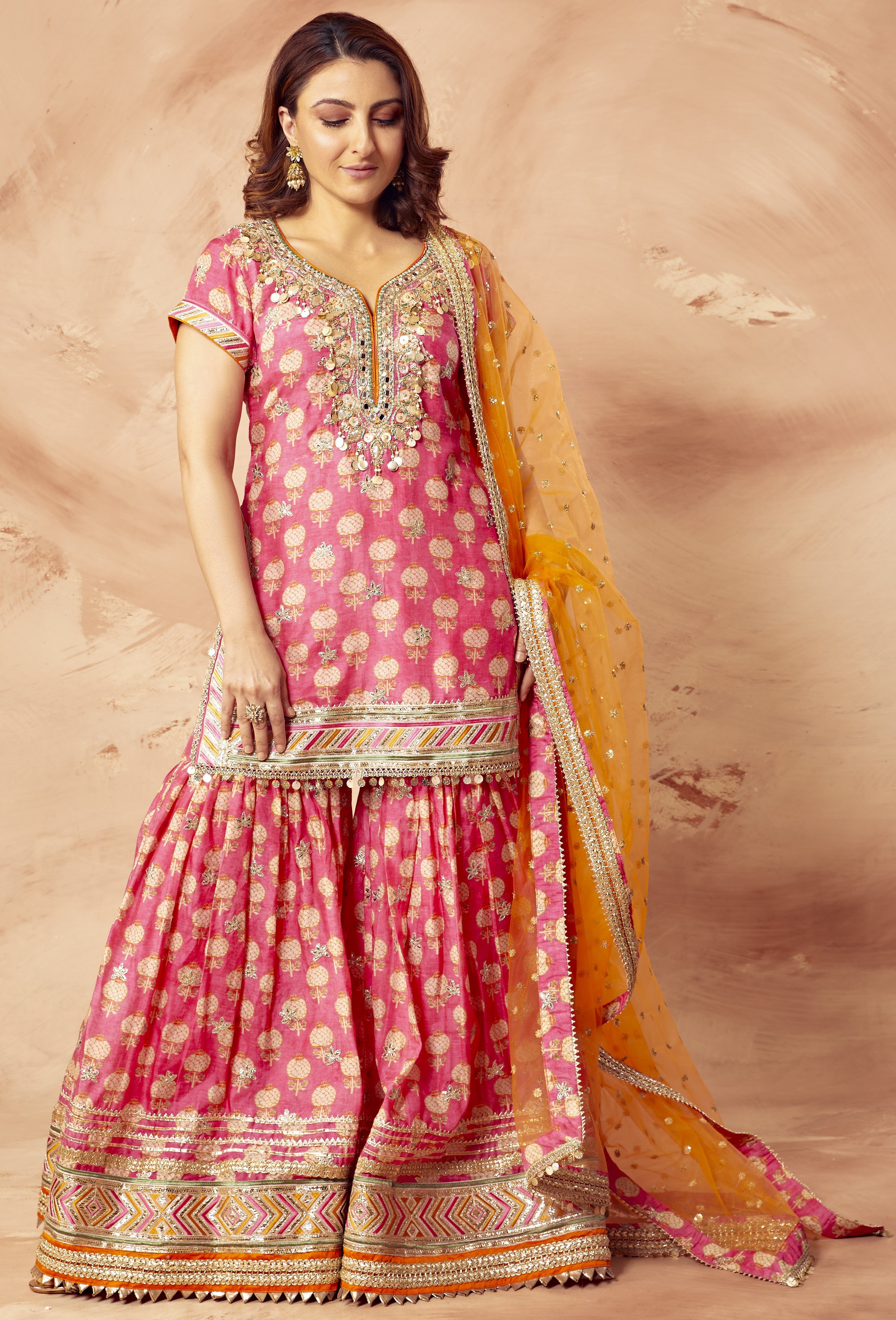 Soha Ali Khan In Sherry Sharara Set