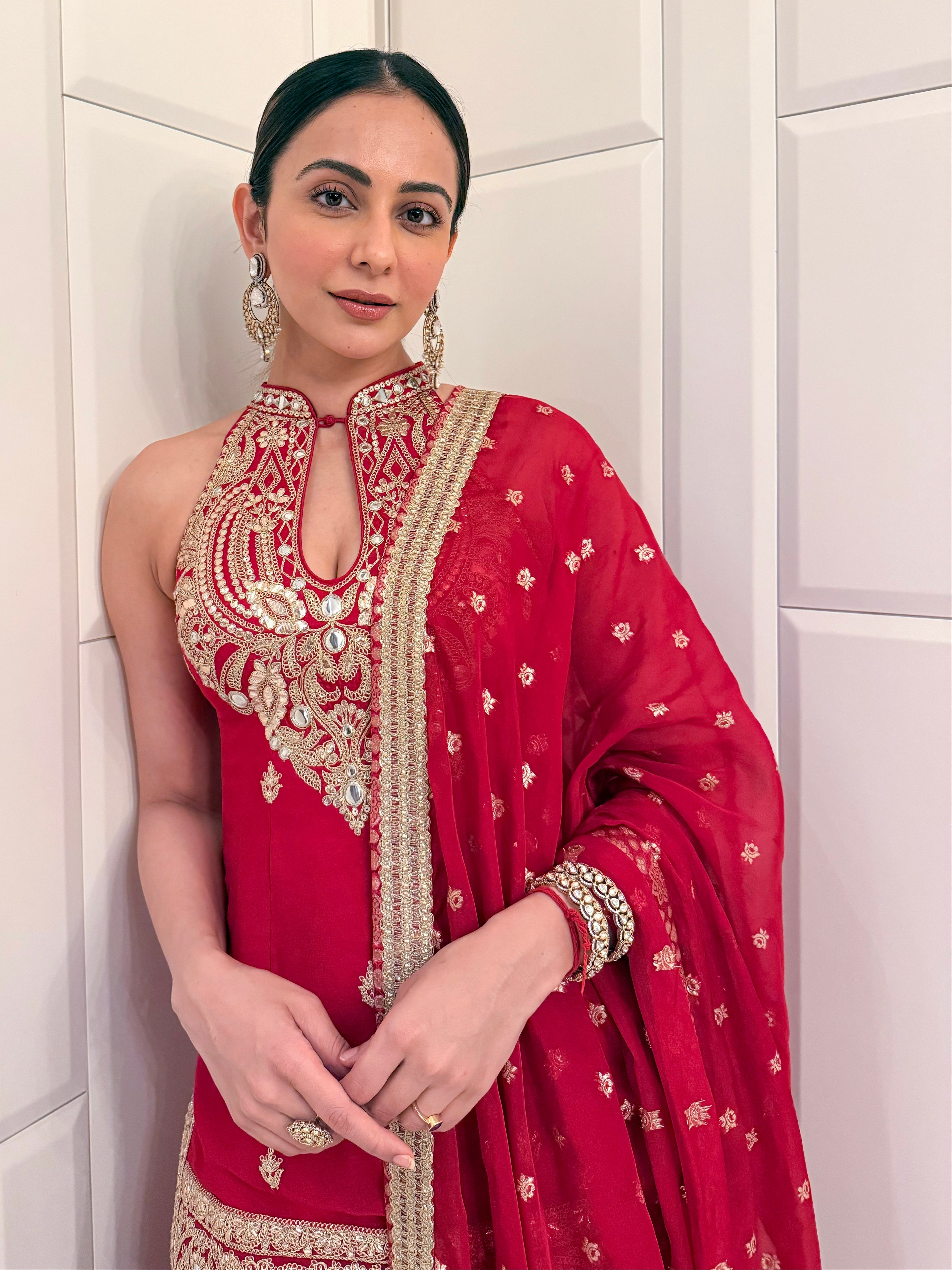 Rakulpreet Singh In Zareen Sharara Set