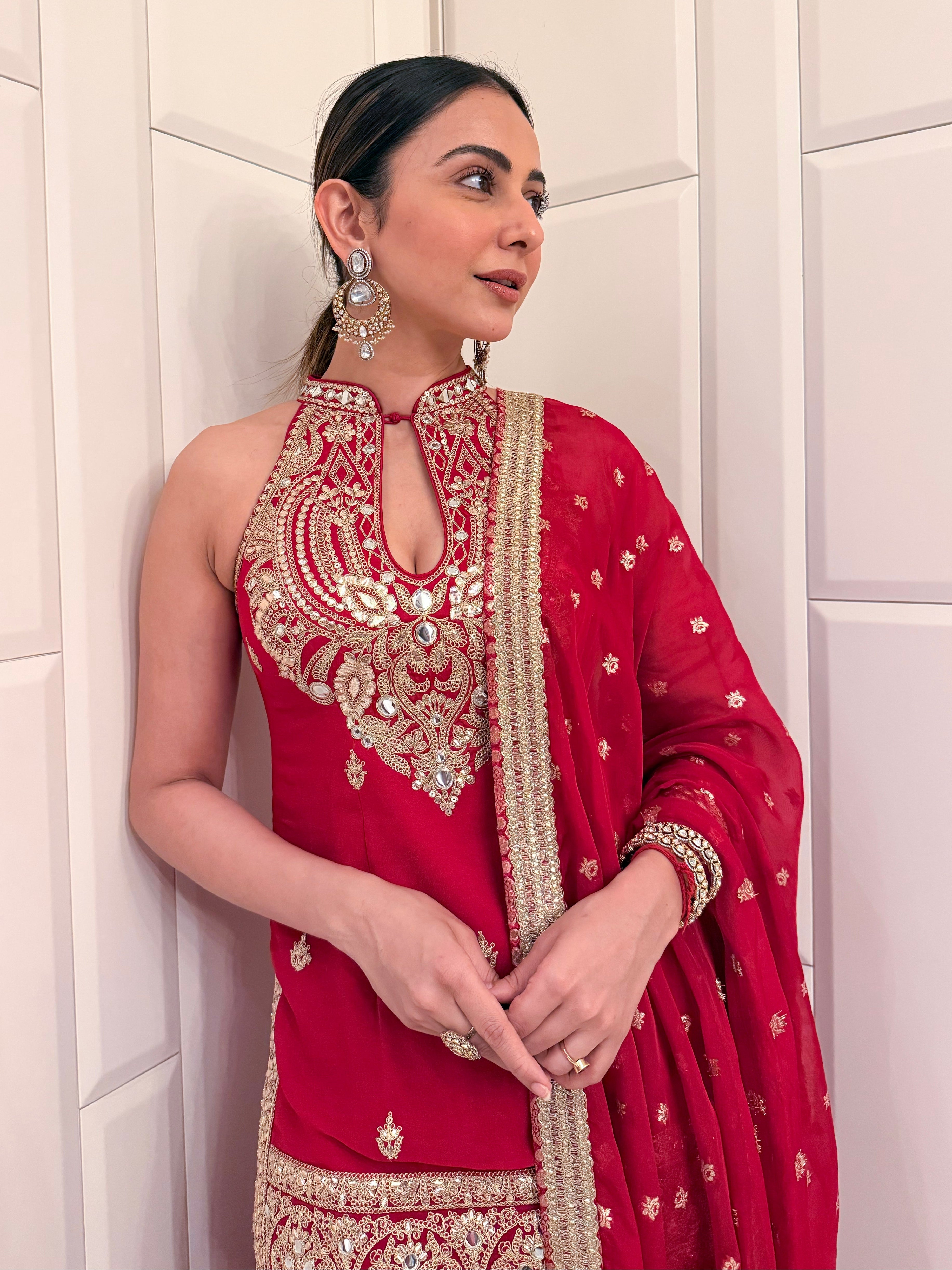 Rakulpreet Singh In Zareen Sharara Set