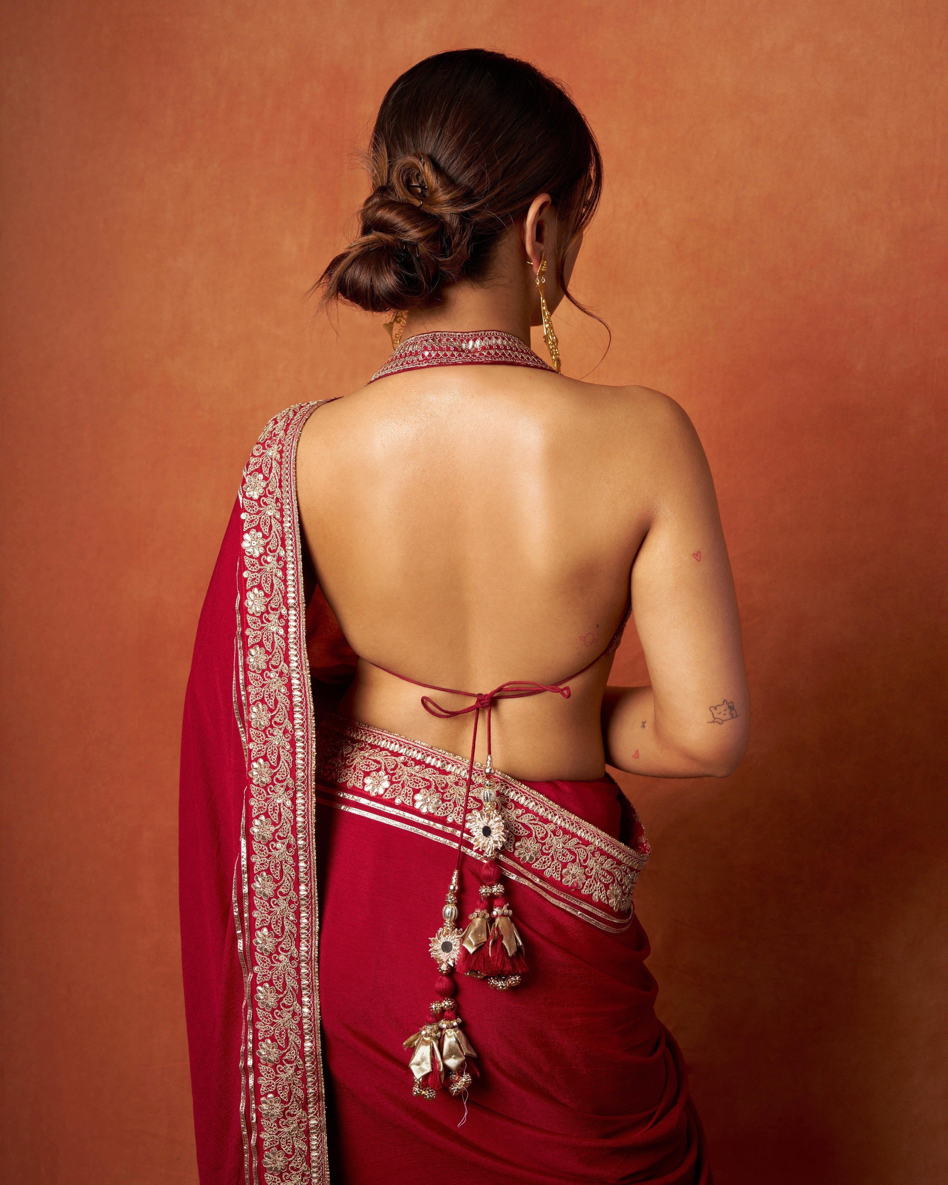 Ahsaas Channa In Afreen Saree Set