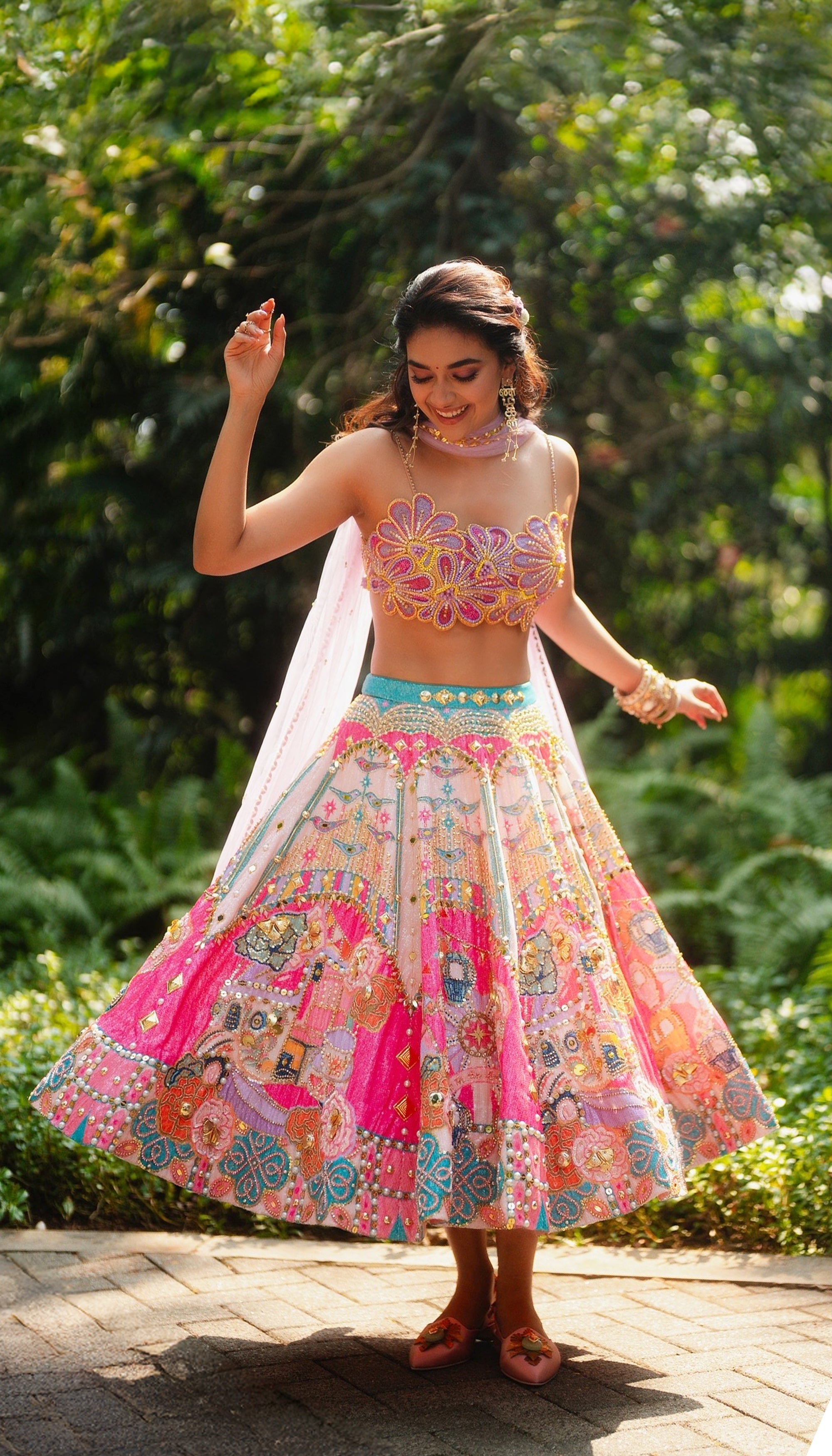 Keerthy Suresh In Whirl Of Whimsy Lehenga Set