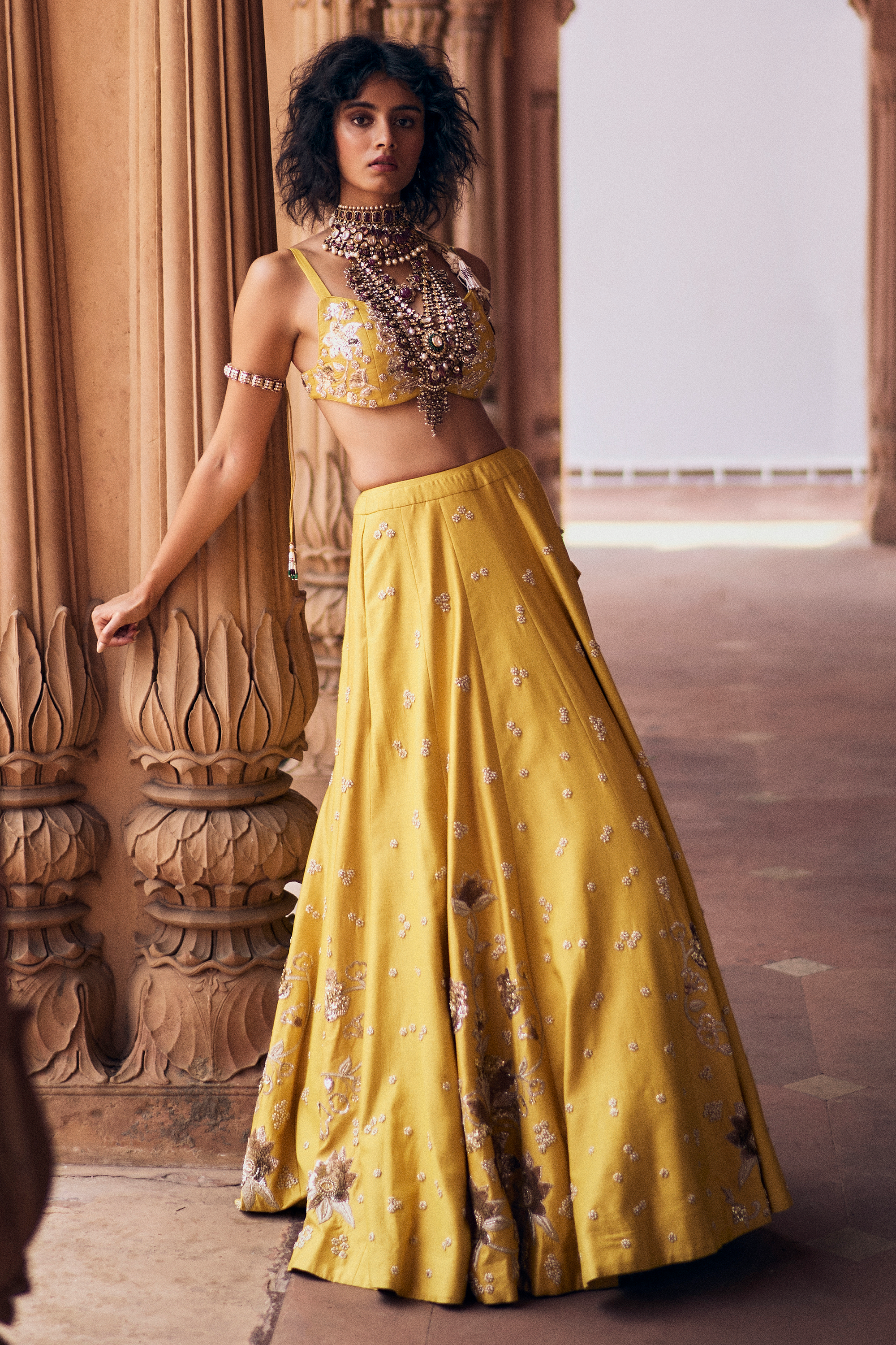 Sage Lehenga Set