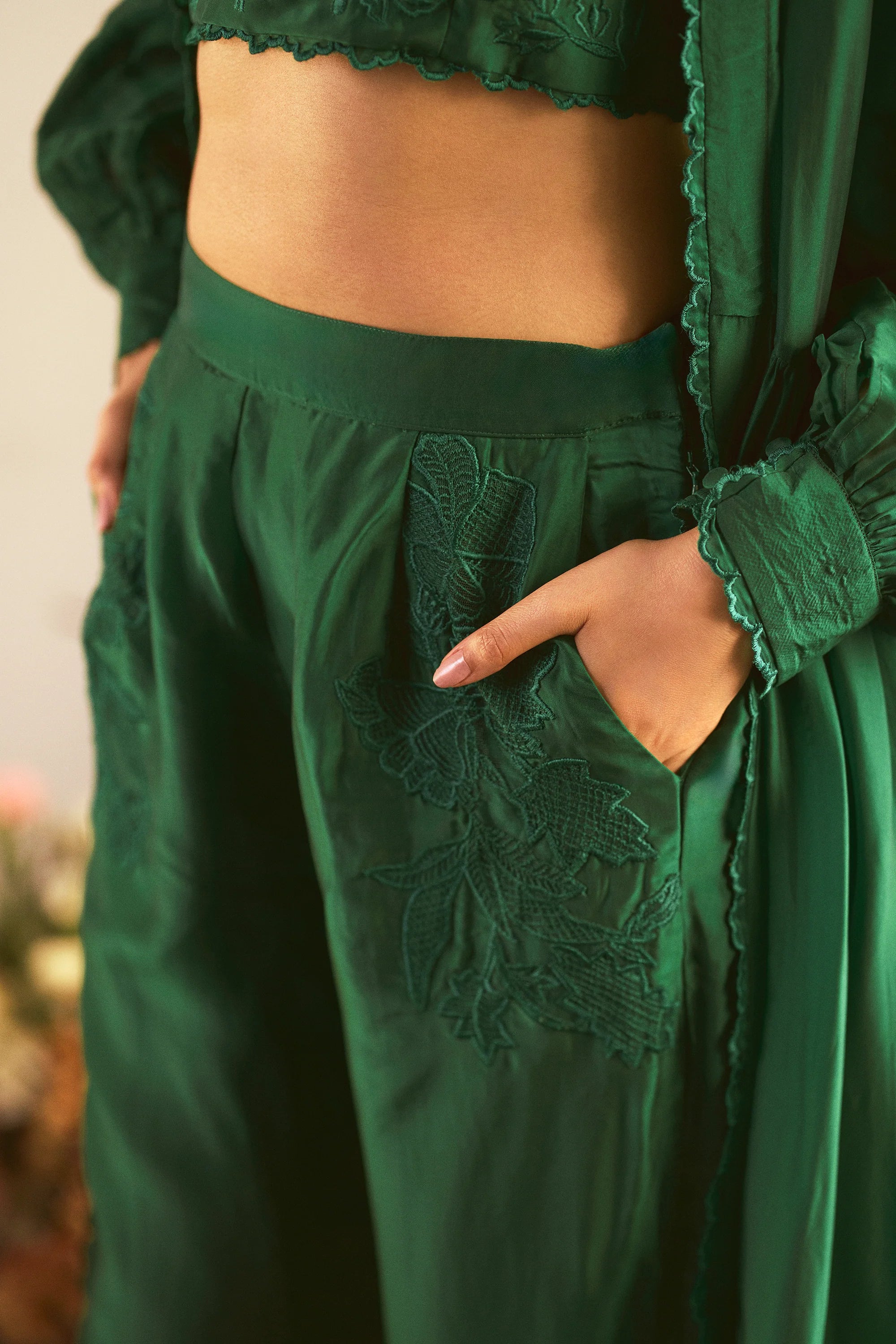 Anastasia Jacket Set – Green