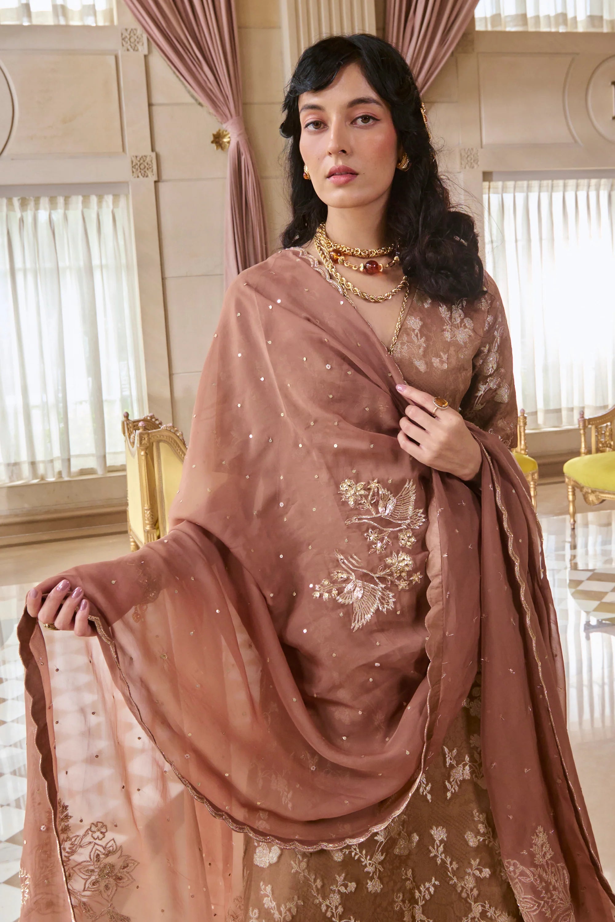 Chiara Kurta Set – Mocha