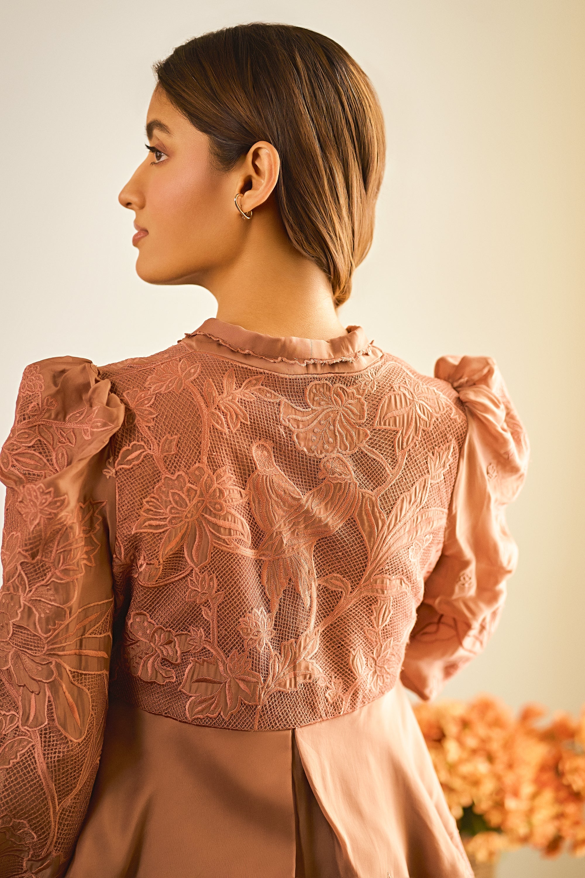 Dove Peplum Set