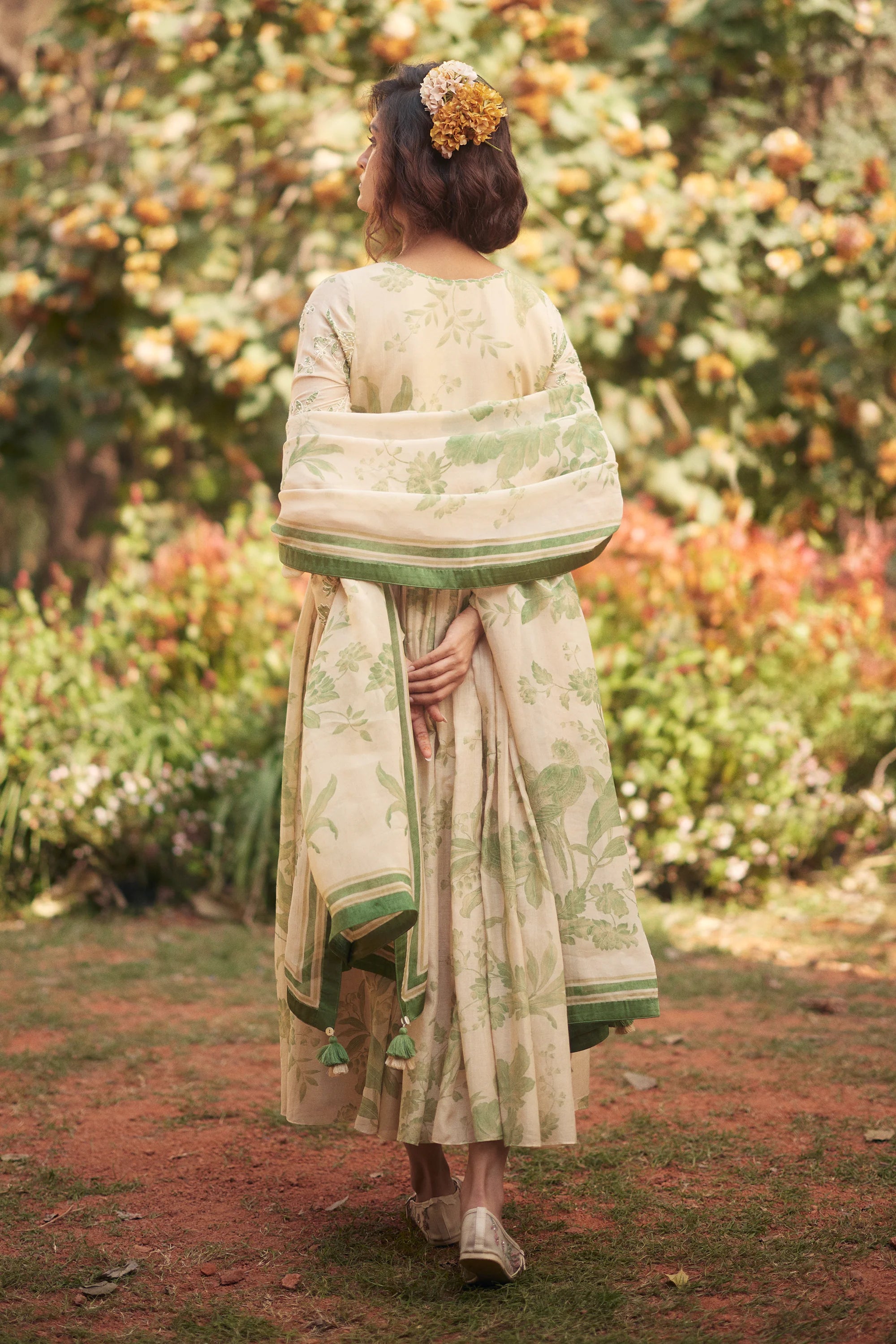 Fern Anarkali Set