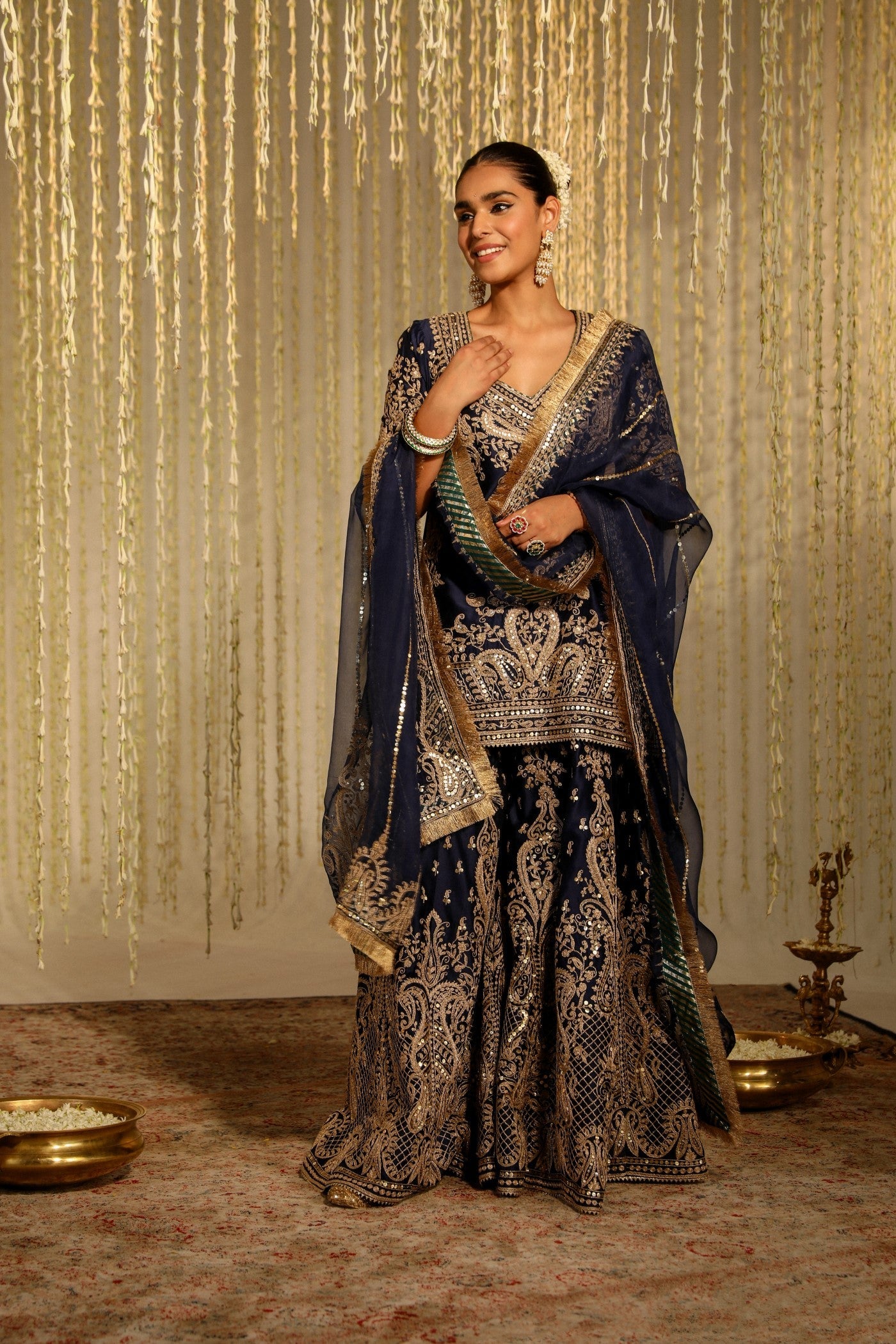 Dipti Dhillon In Aafiya - Deep Blue Sharara