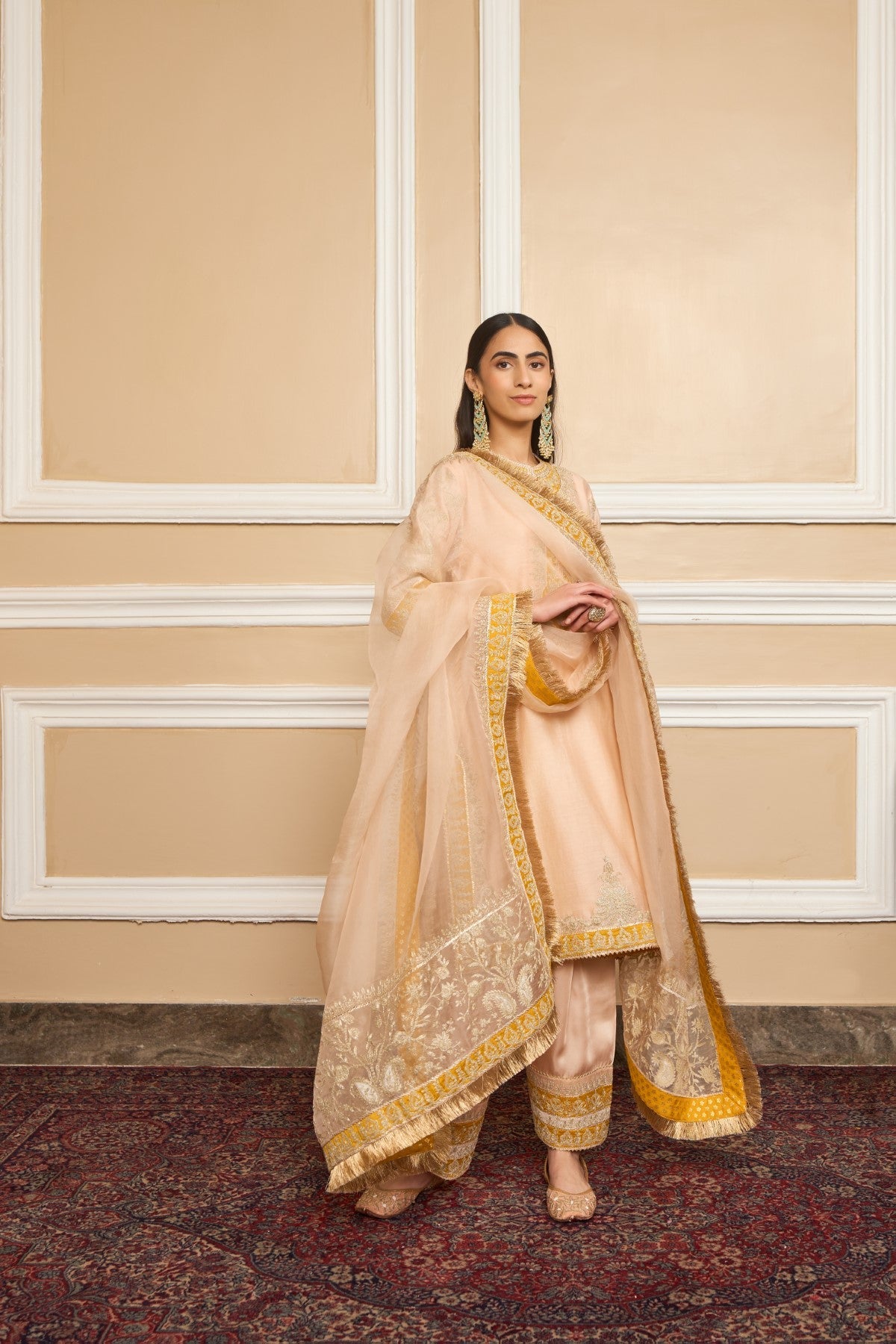 Resham - Rosepink Short Kurta With Salwar And Dupatta