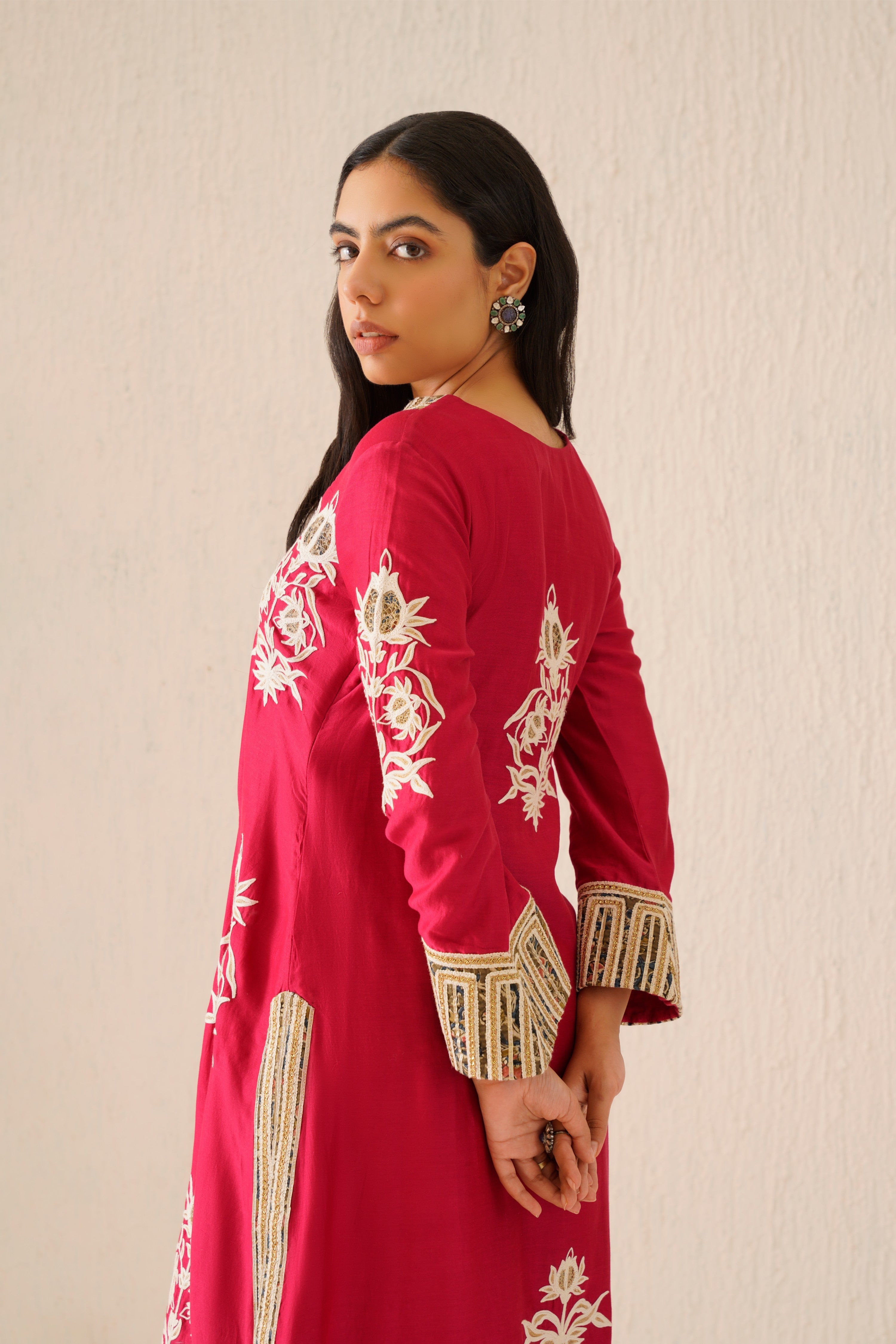 Anaar A-Line Kurta With Soft Crinkled Pants