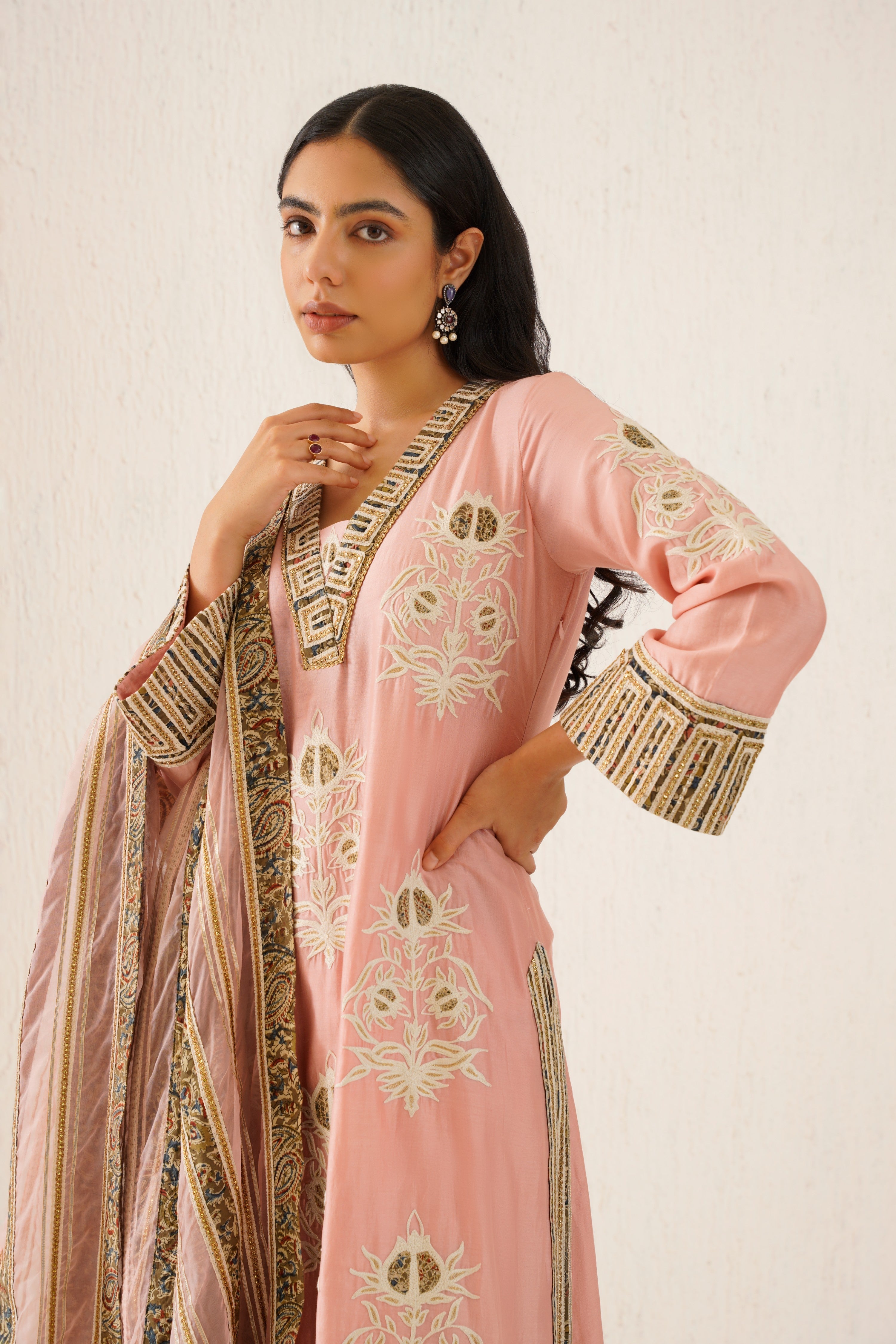 Anaar A-Line Kurta With Soft Crinkled Pants