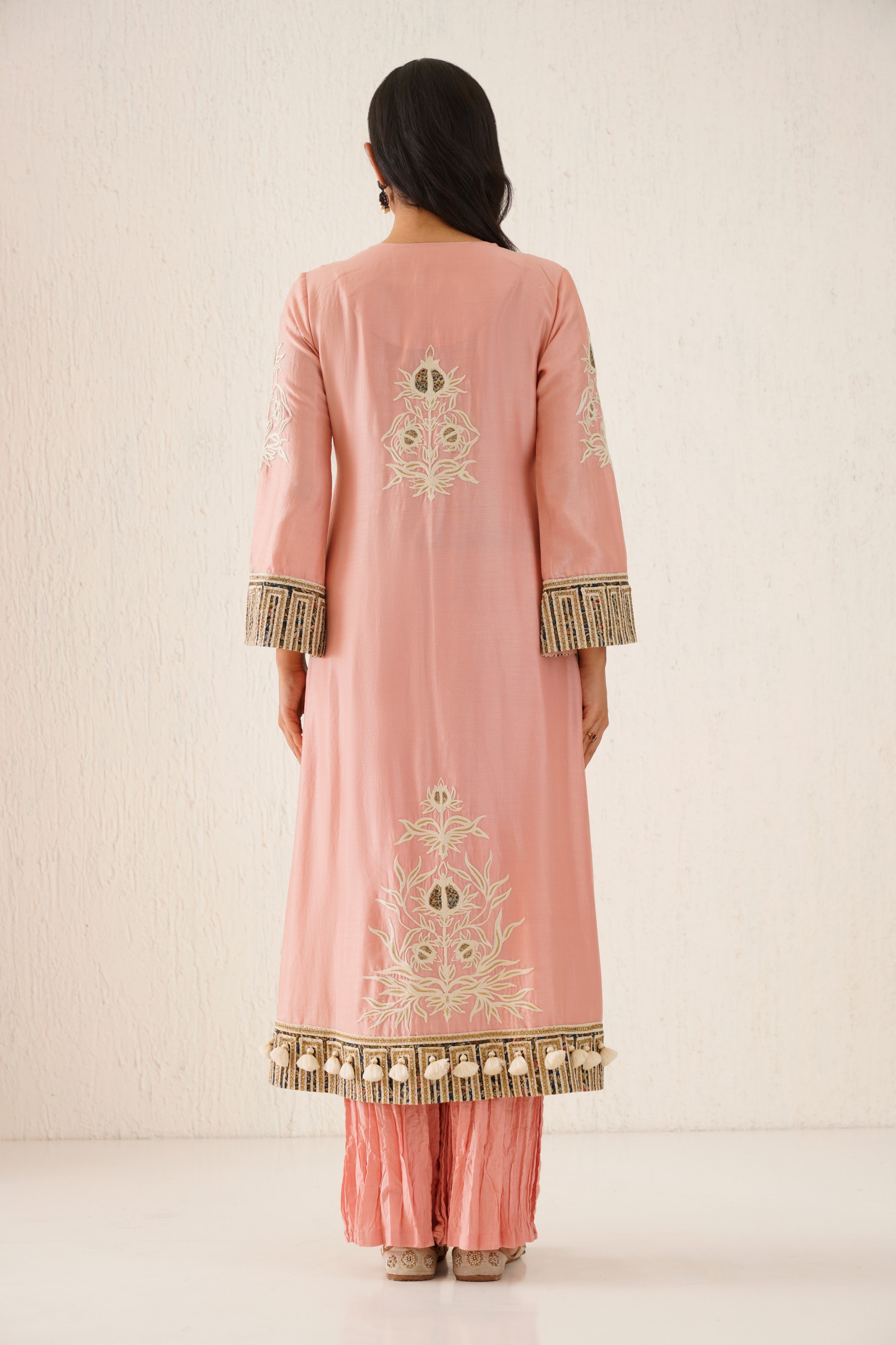 Anaar A-Line Kurta With Soft Crinkled Pants