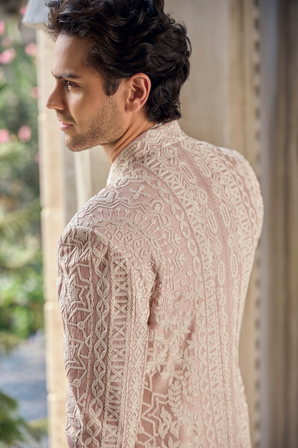 Dusty Rose Open Jacket Set