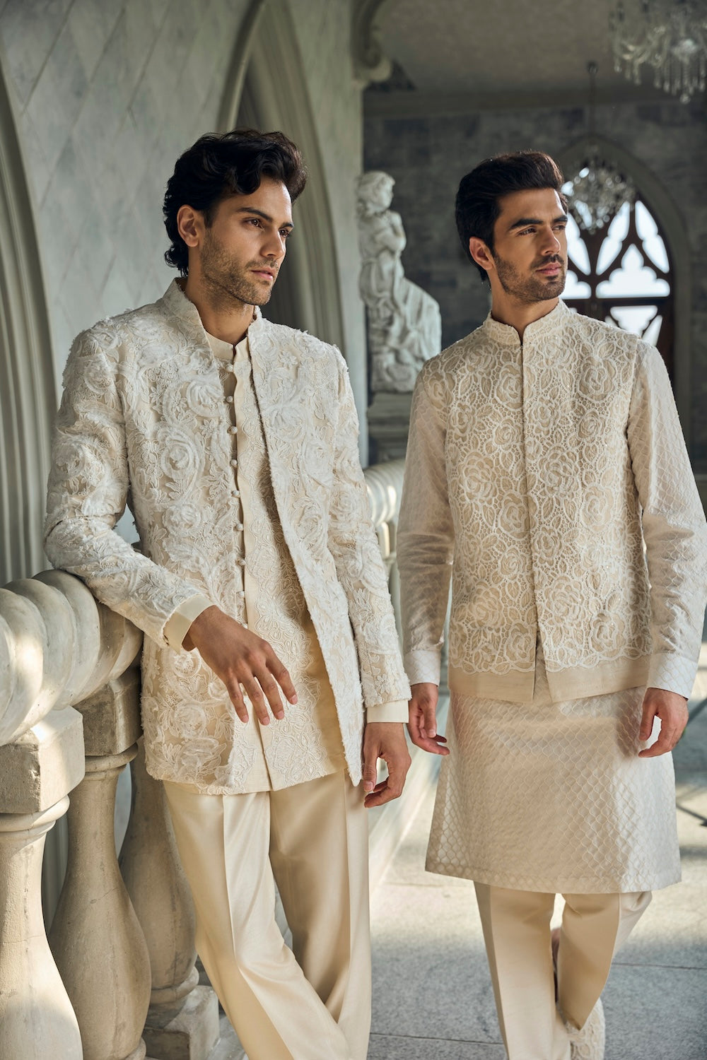 Ivory Nude Jacket Set