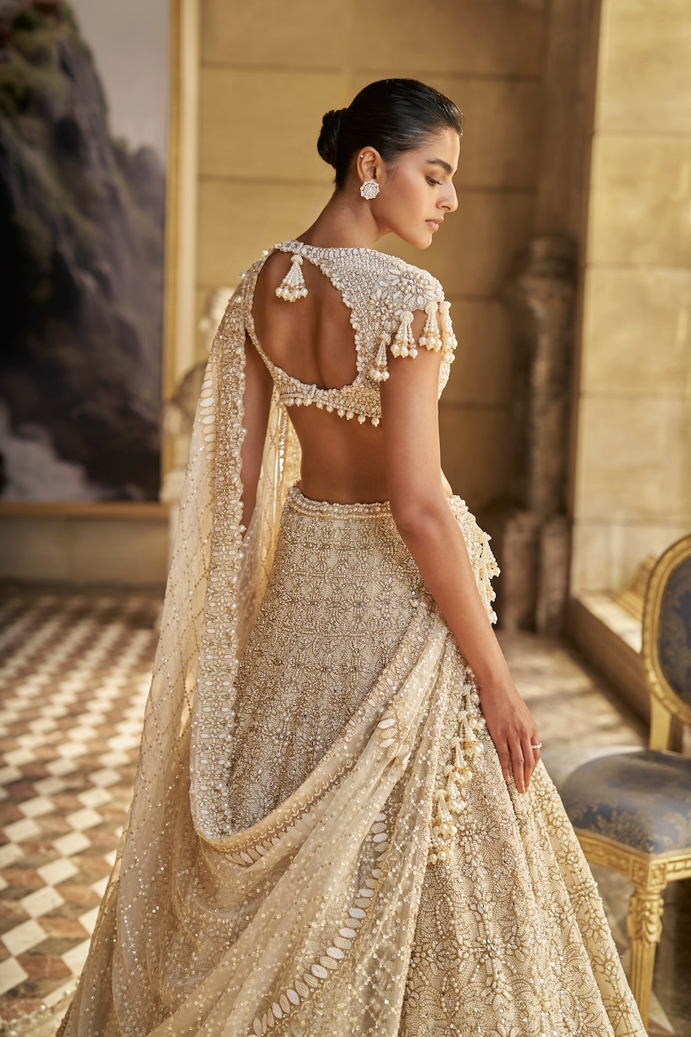 Ivory Pearl Lehenga Set
